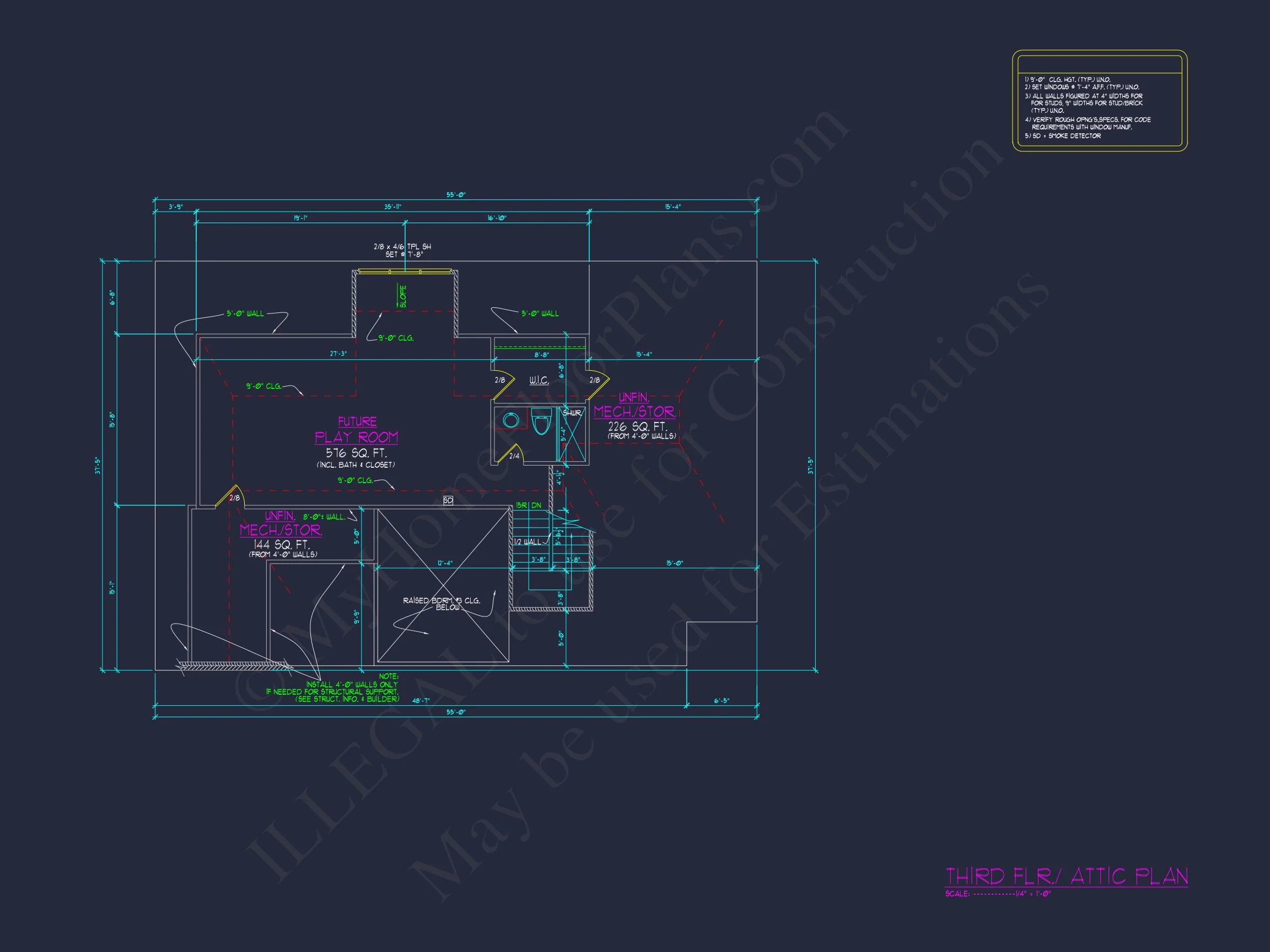 Modern Suburban house Plan with Detailed Blueprint Designs