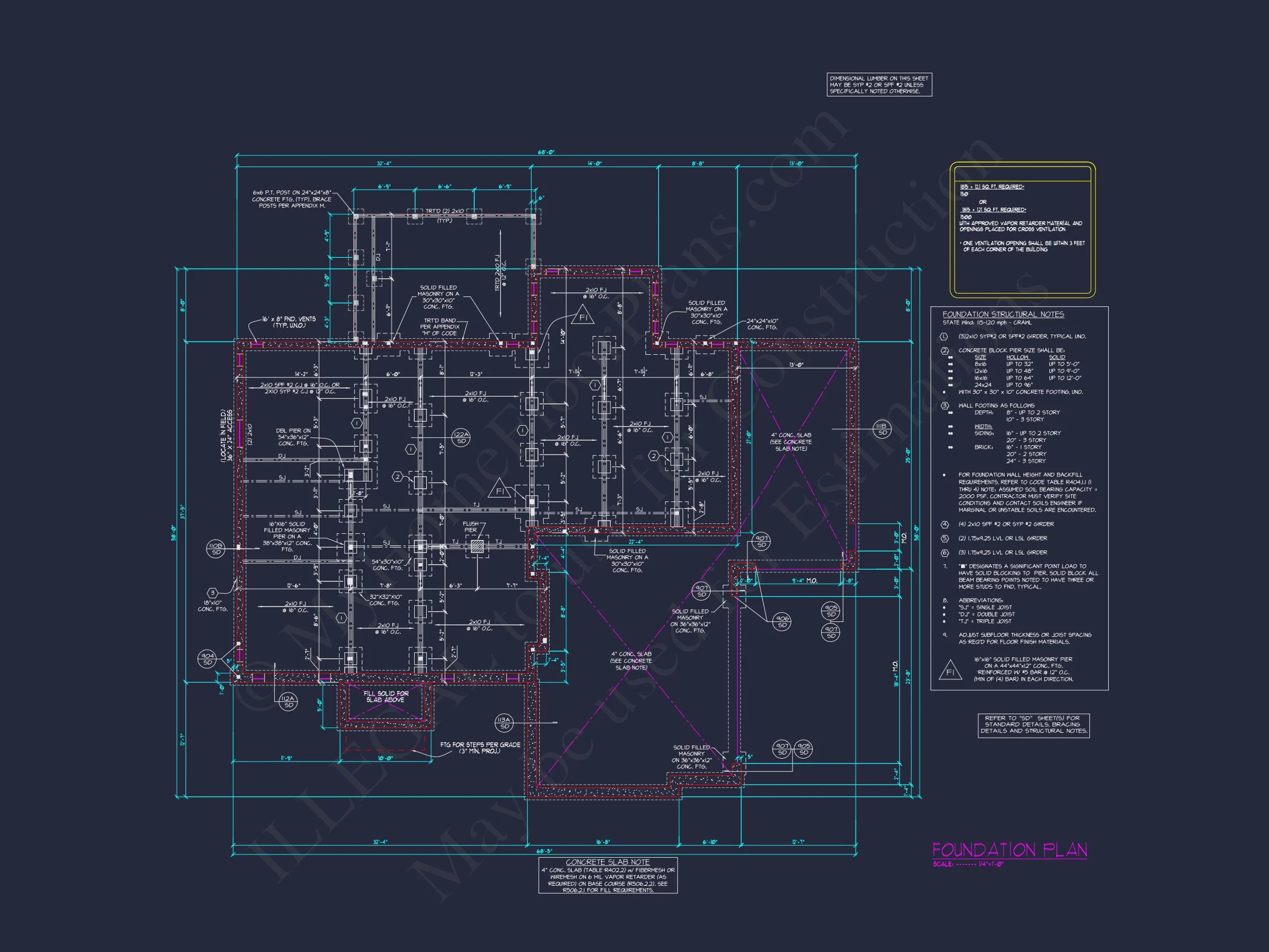 Modern Suburban house Plan with Detailed Blueprint Designs