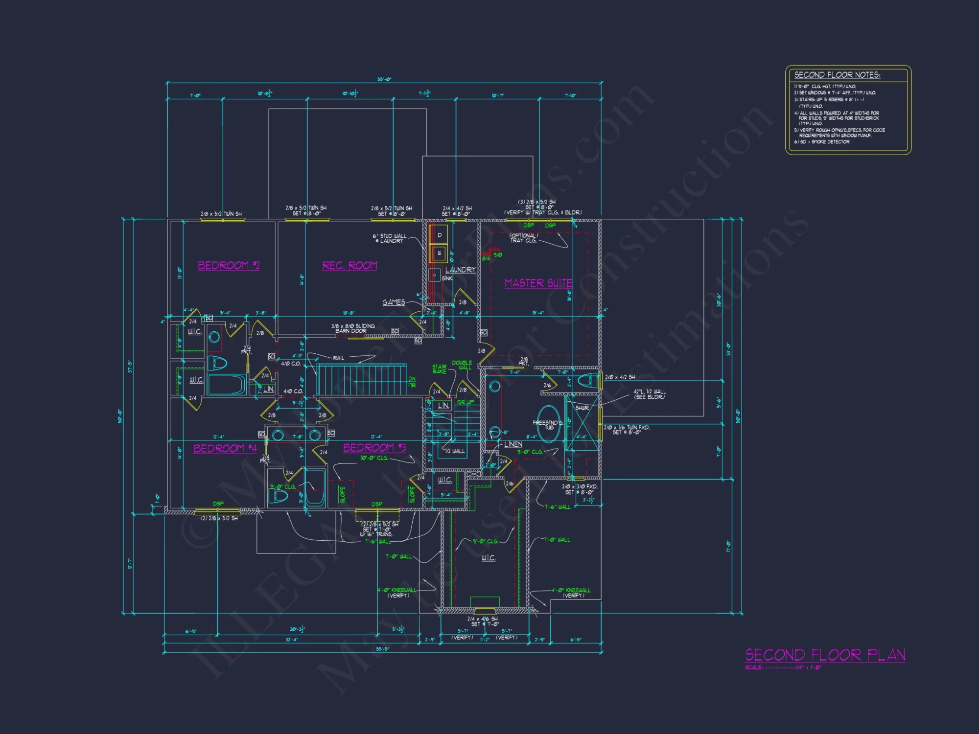 Modern Suburban house Plan with Detailed Blueprint Designs