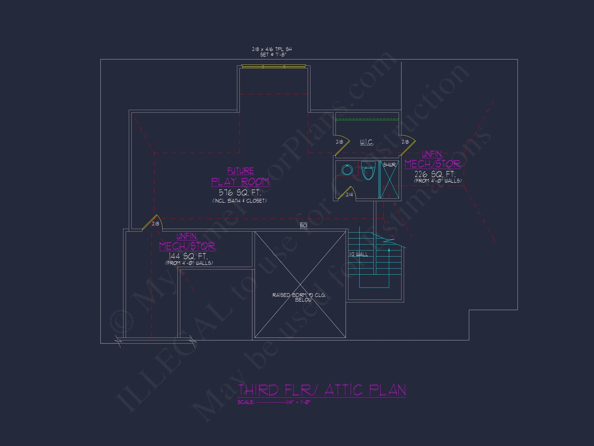 Modern Suburban house Plan with Detailed Blueprint Designs