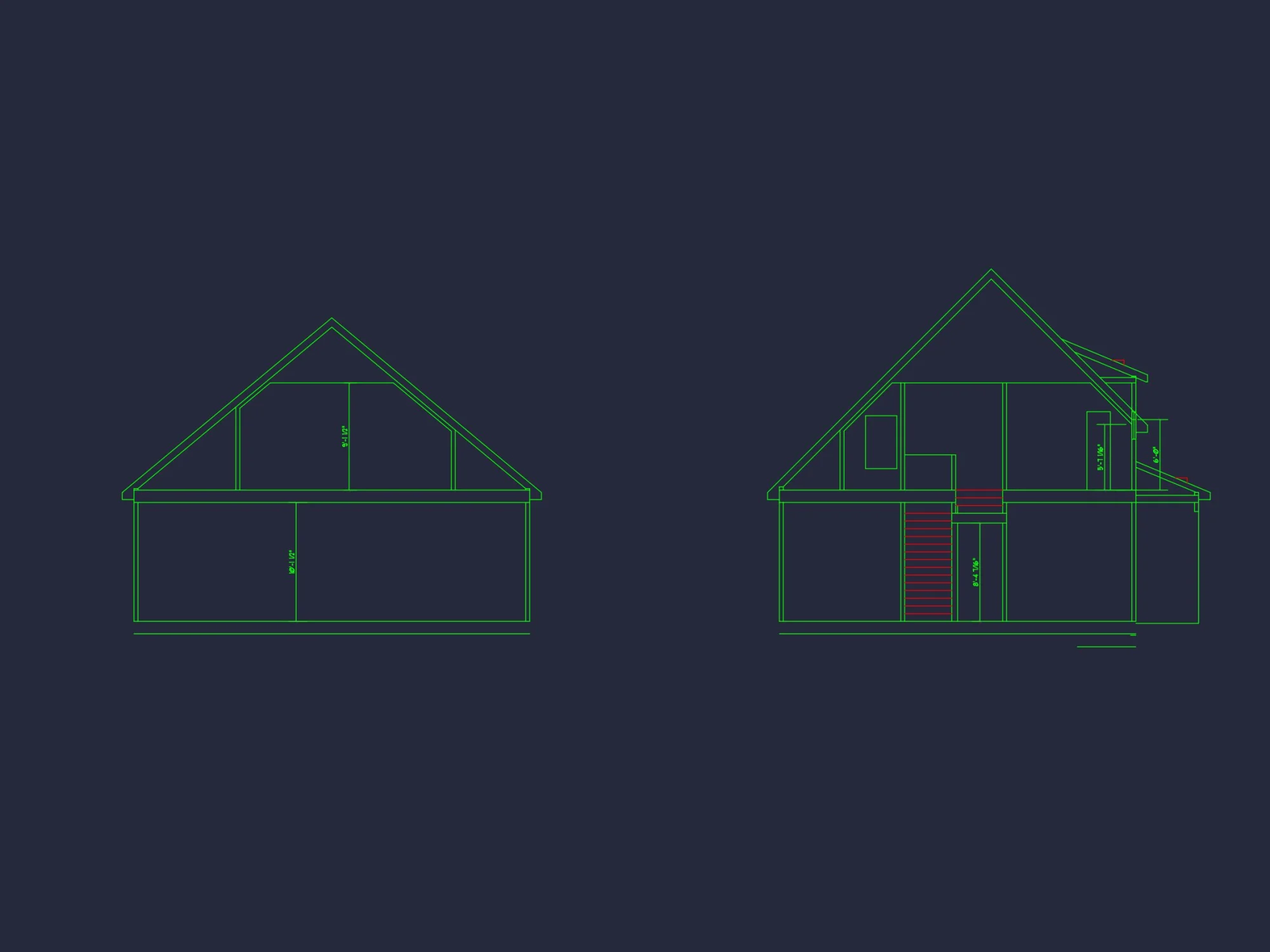 Spacious 2-Story house Plan with CAD Architecture Blueprint