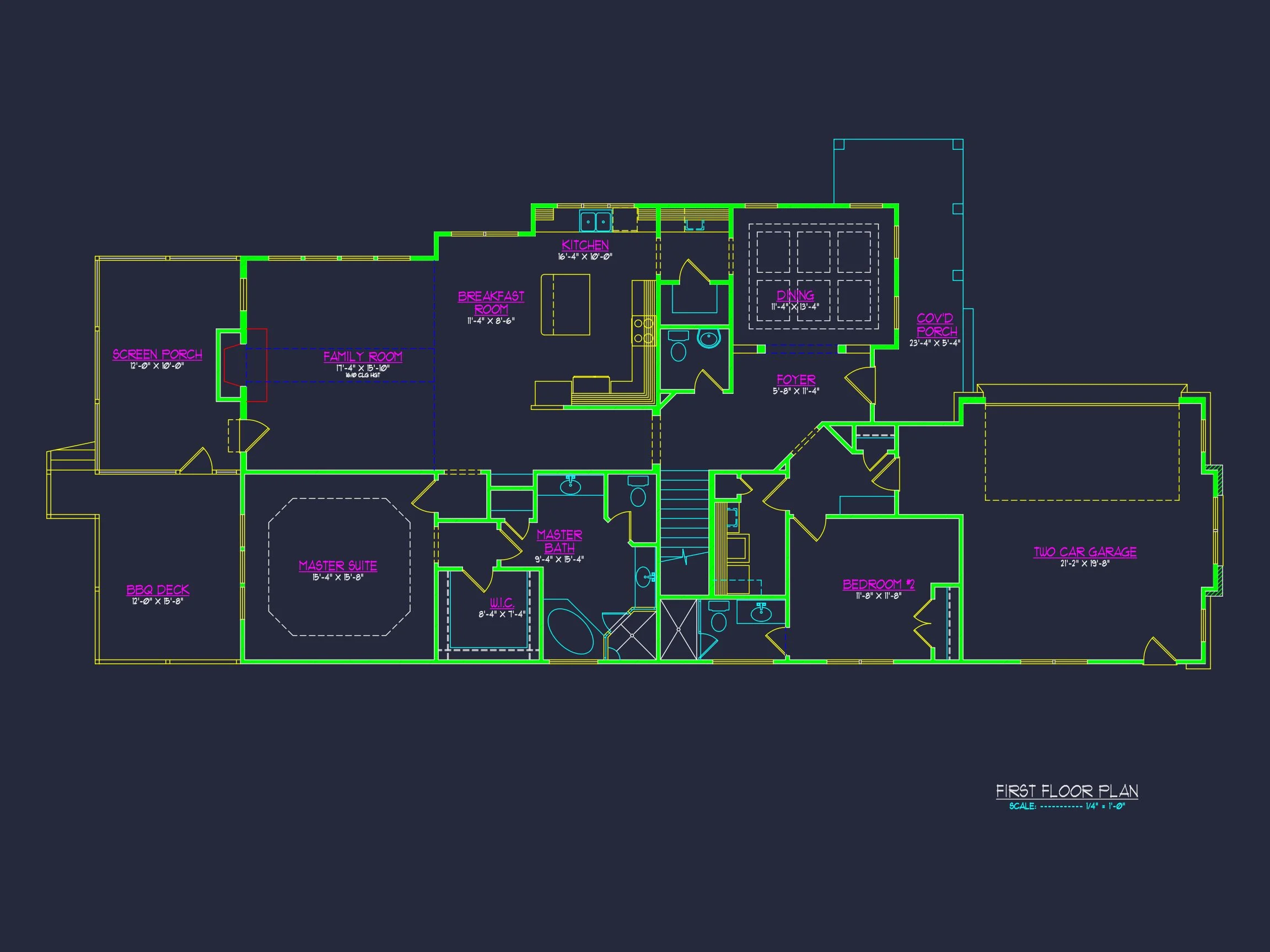 20-1778 HOUSE PLAN - Spacious 2-Story House Plan with CAD Architecture Blueprint 6 Spacious 2-Story house Plan with CAD Architecture Blueprint
