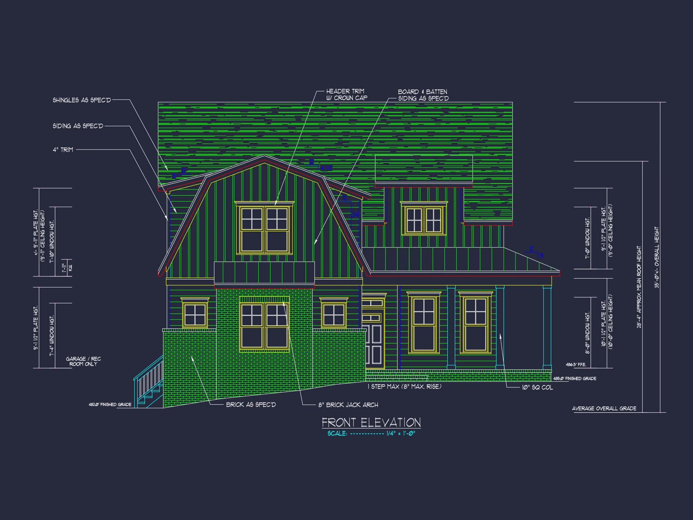 20-1778 HOUSE PLAN - Spacious 2-Story House Plan with CAD Architecture Blueprint 2 Spacious 2-Story house Plan with CAD Architecture Blueprint