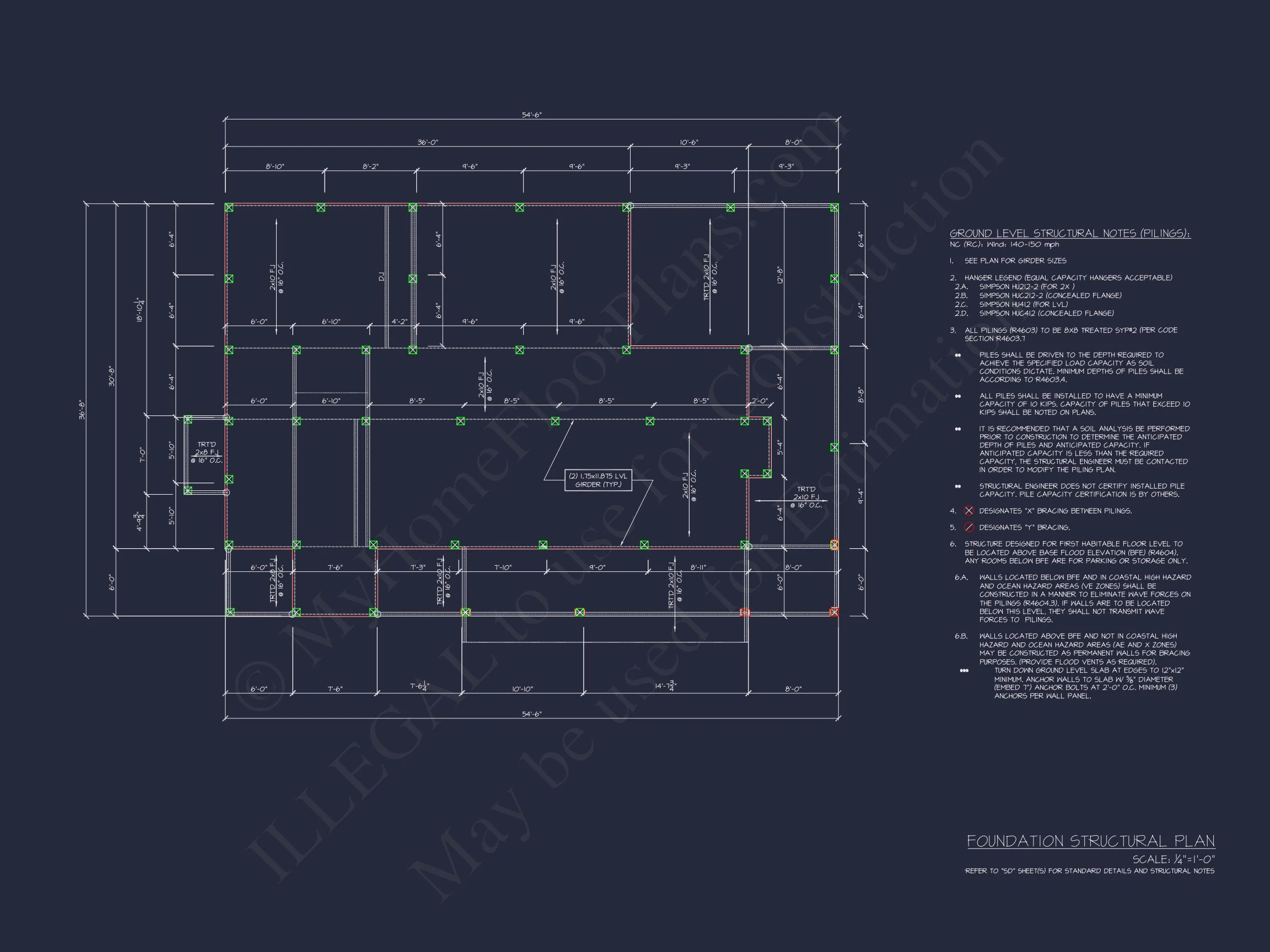 Architectural house Design Blueprint with 2 Floors and CAD