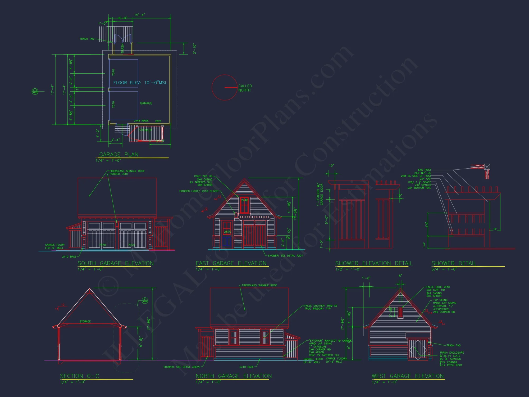 Architectural house Design Blueprint with 2 Floors and CAD