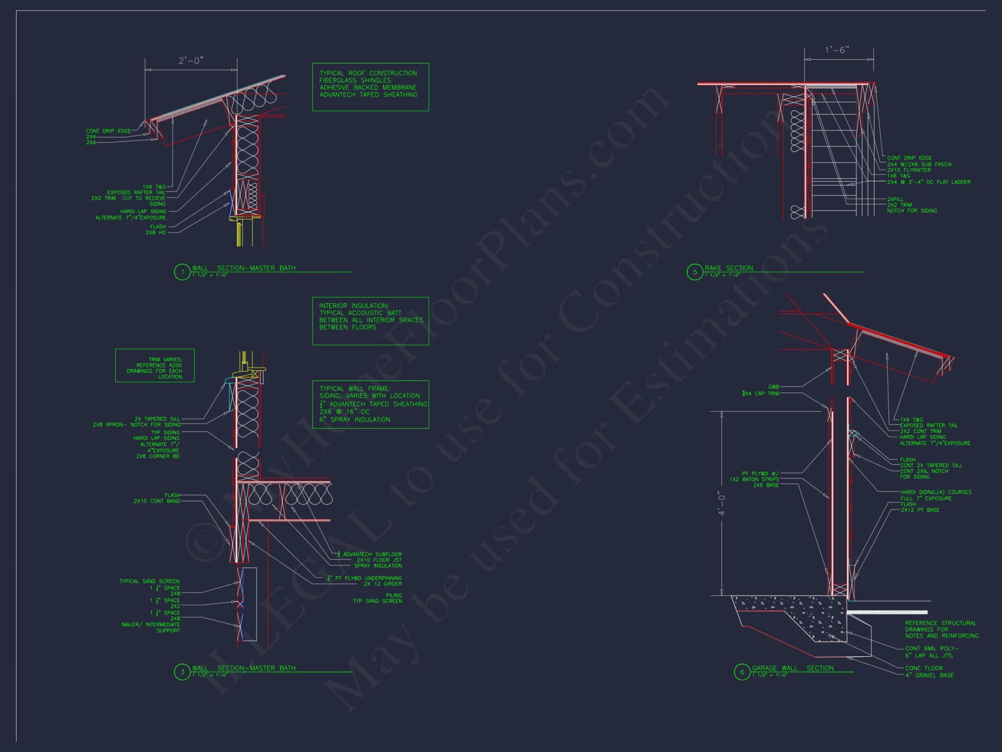 Architectural house Design Blueprint with 2 Floors and CAD