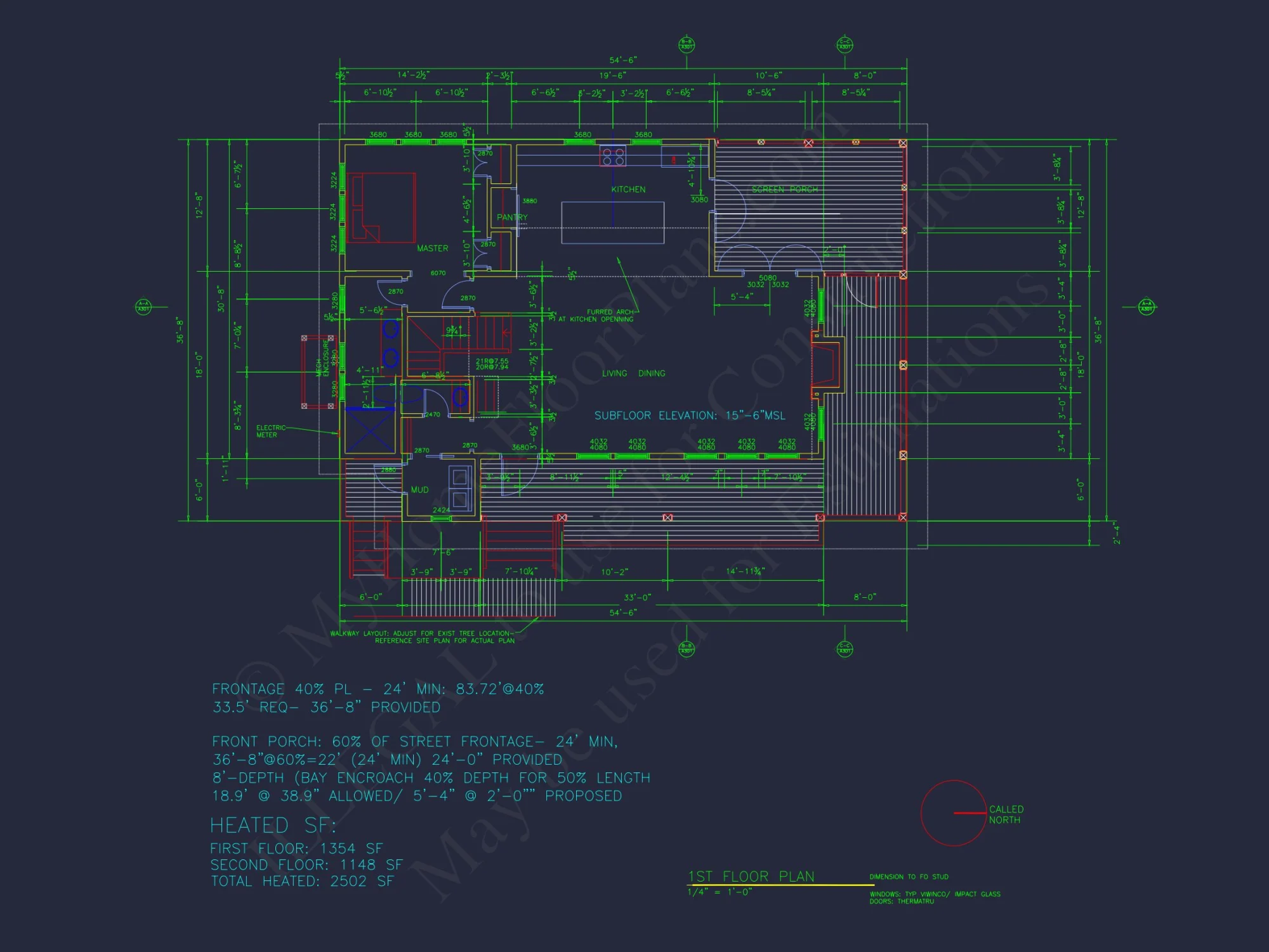 Architectural house Design Blueprint with 2 Floors and CAD