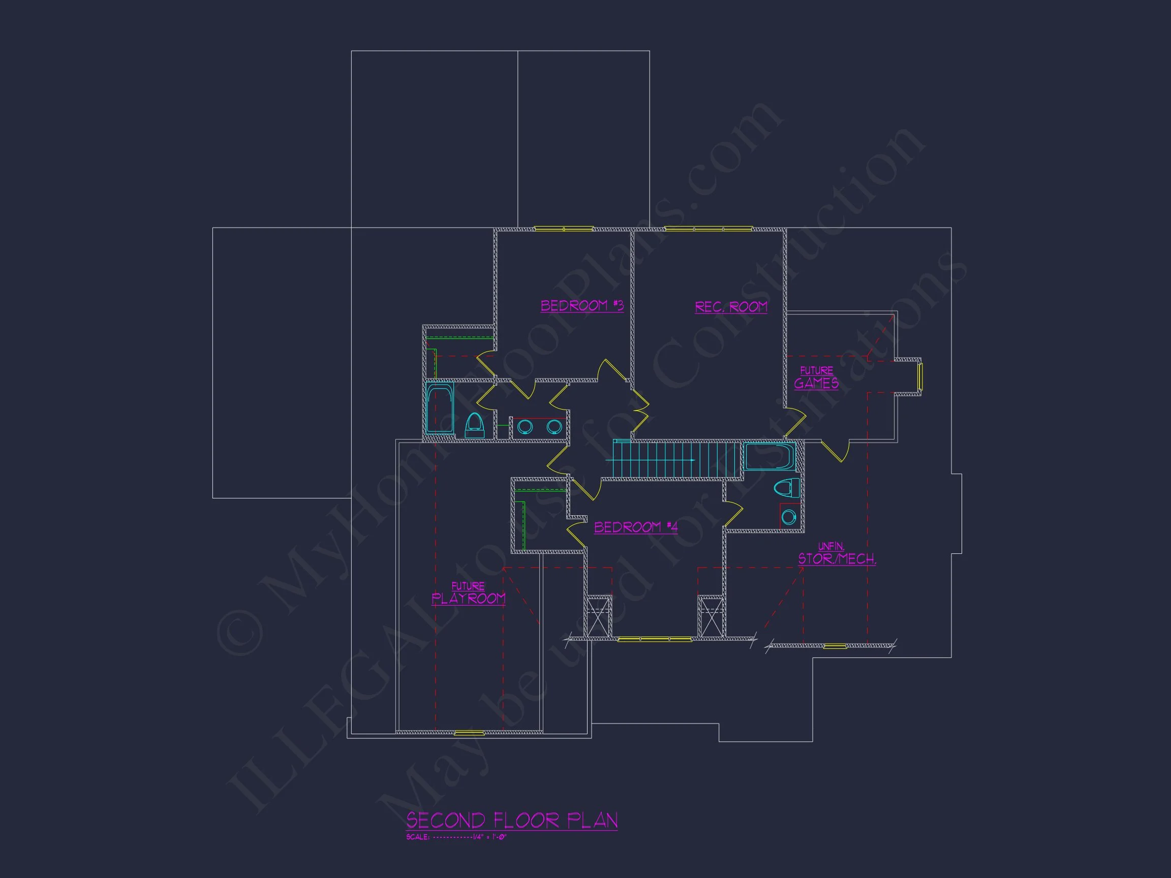 Elegant house Plan with CAD Floor Designs and Architecture