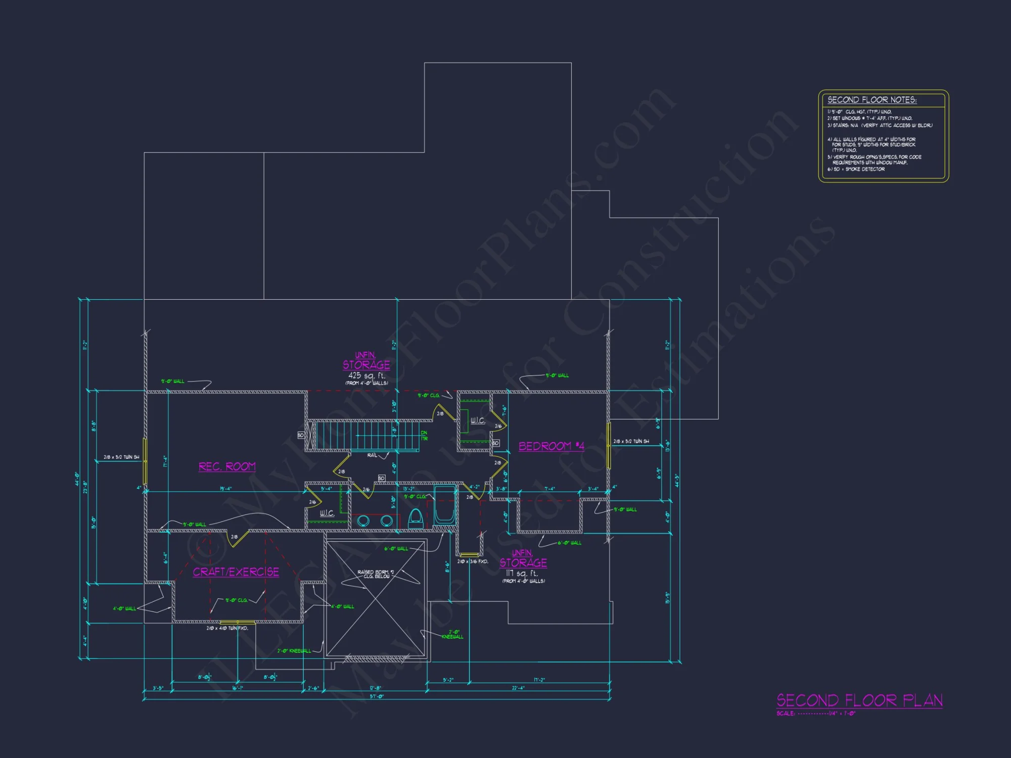 Traditional 4-Bedroom house Plan with Detailed Floor Design