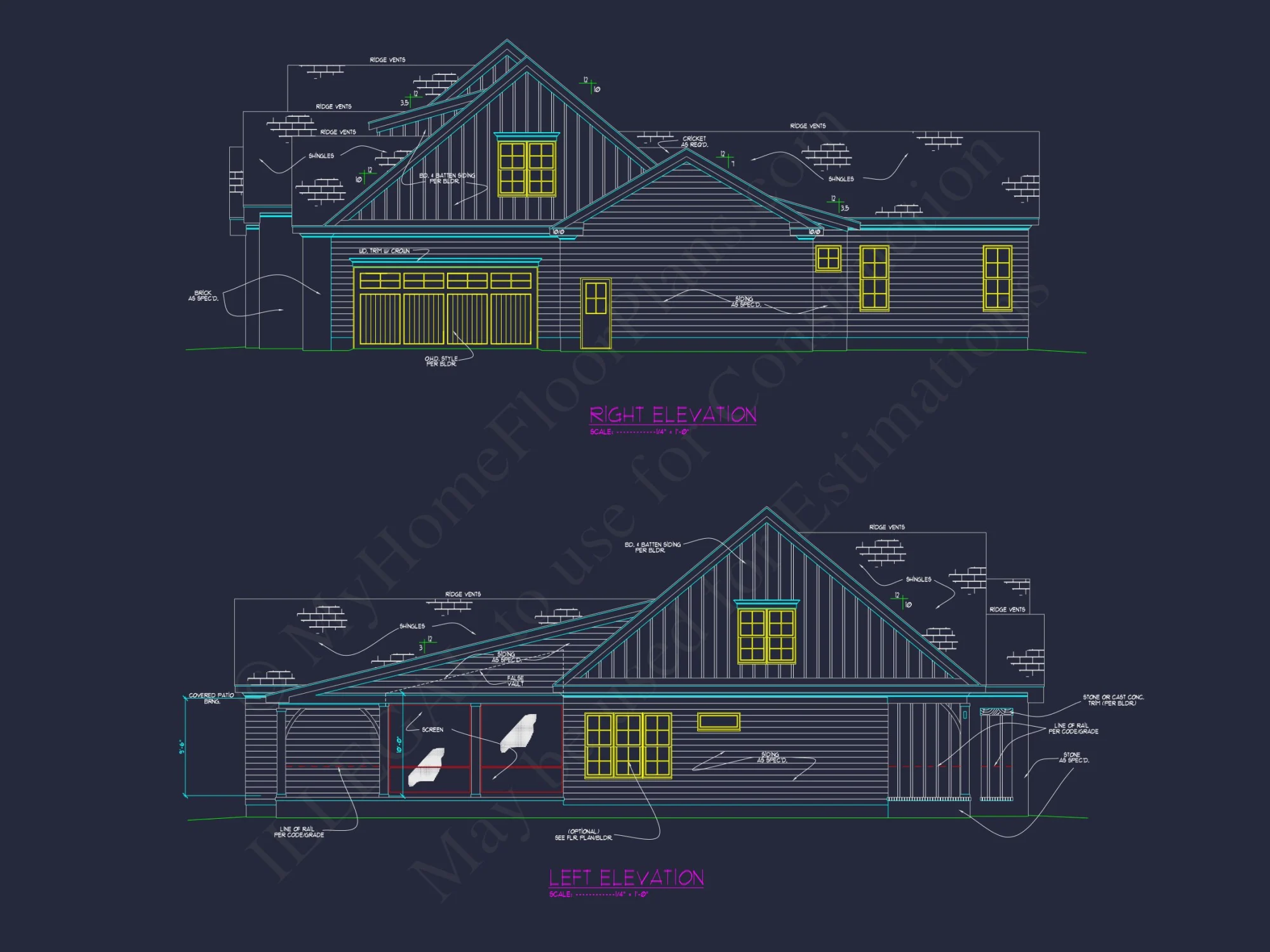 Traditional 4-Bedroom house Plan with Detailed Floor Design