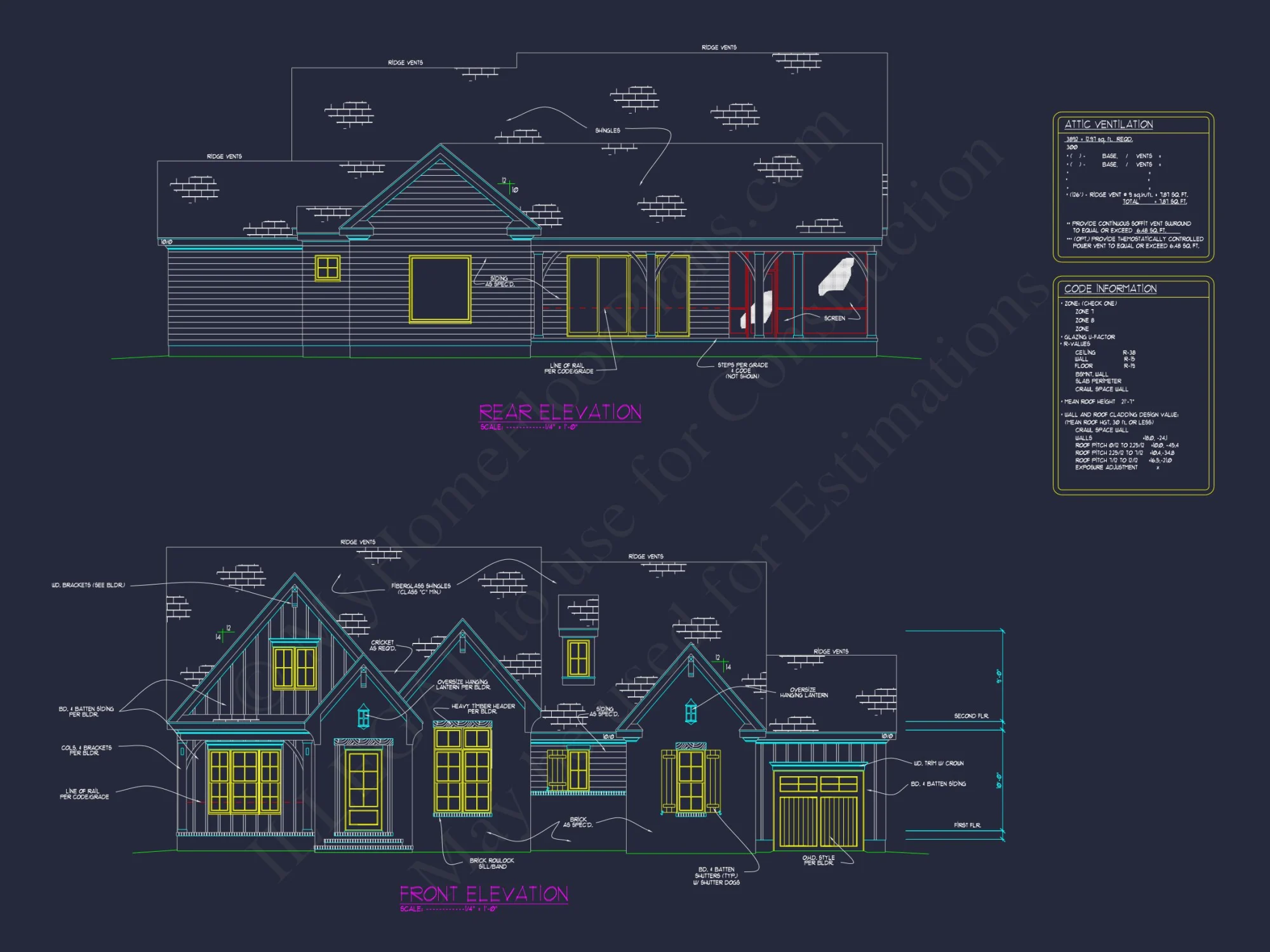 Traditional 4-Bedroom house Plan with Detailed Floor Design