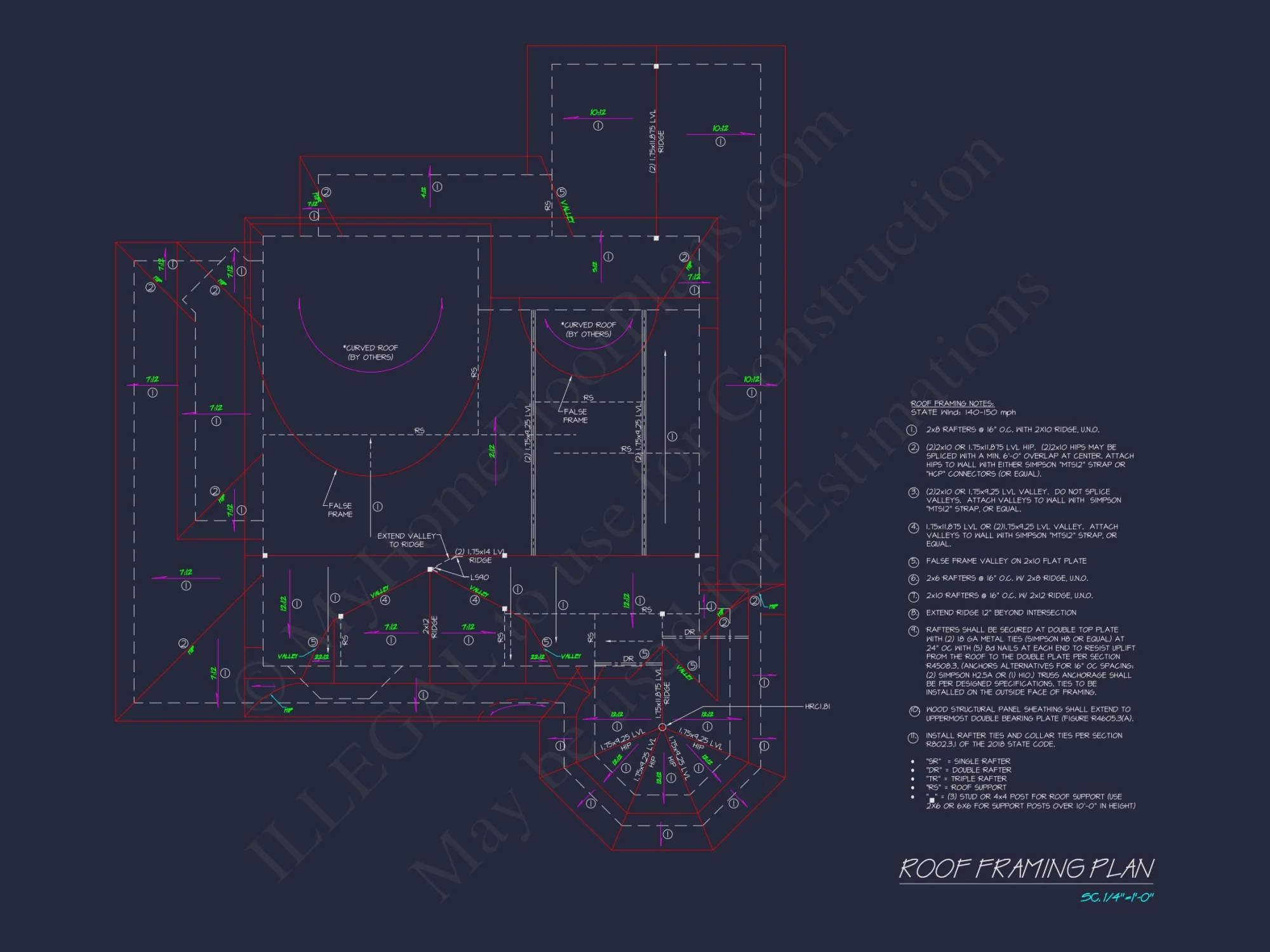 Modern Coastal house Plan with CAD and Architectural Designs