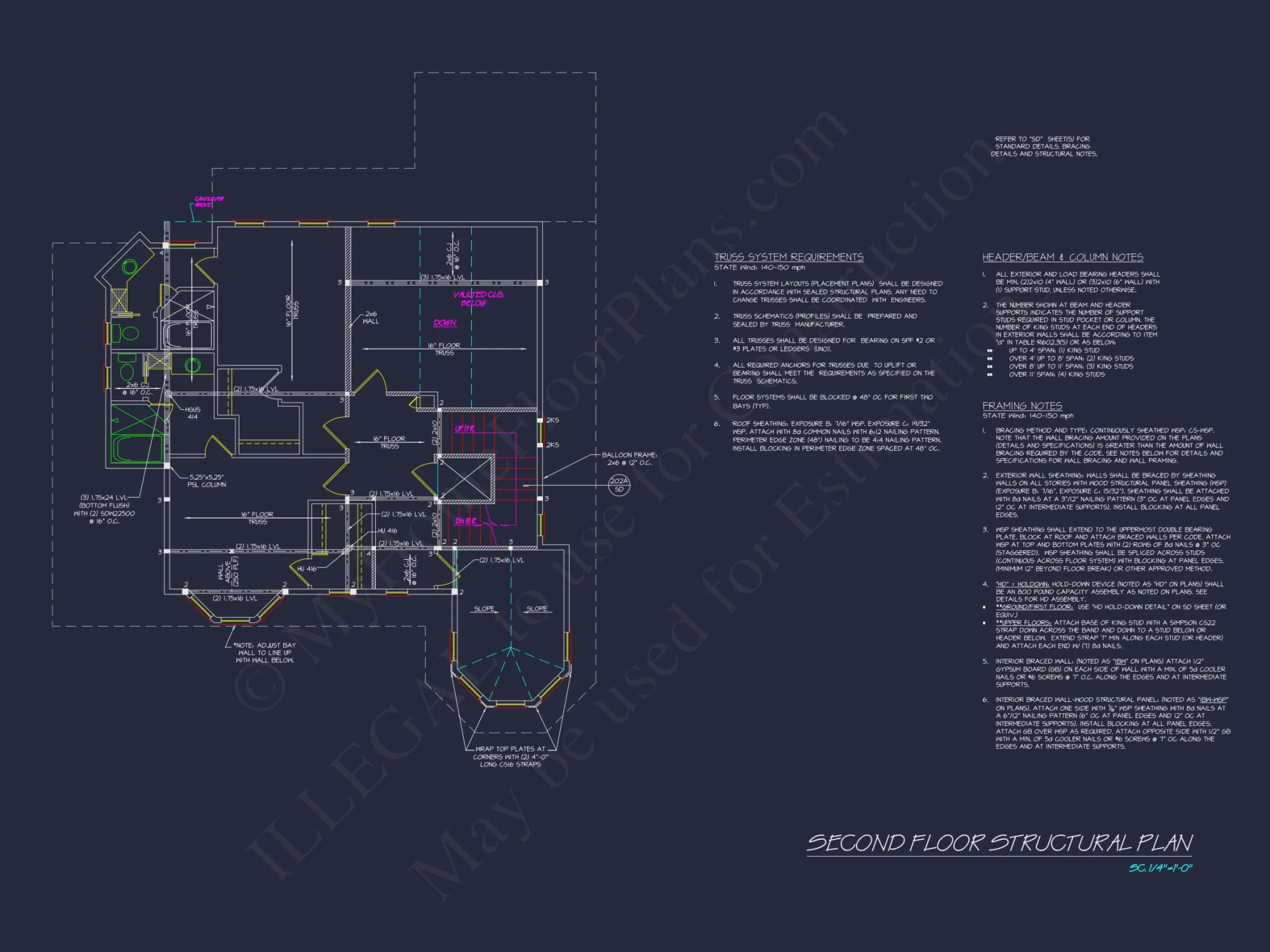Modern Coastal house Plan with CAD and Architectural Designs