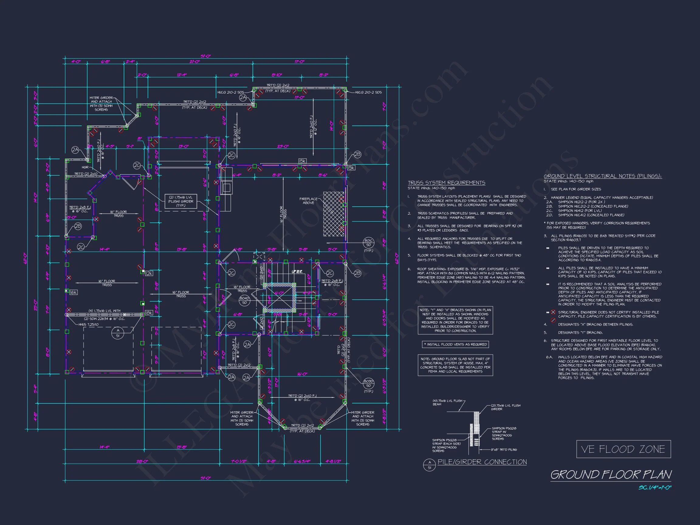 20-1675 HOUSE PLAN - Modern Coastal House Plan with CAD and Architectural Designs 17 Modern Coastal house Plan with CAD and Architectural Designs
