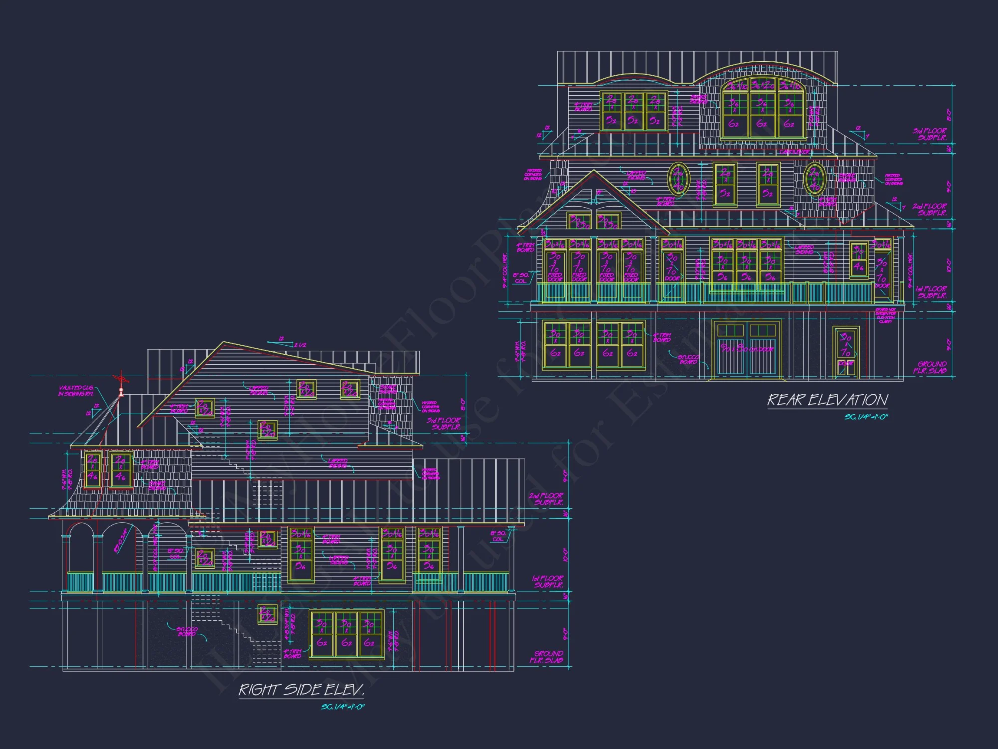 Modern Coastal house Plan with CAD and Architectural Designs