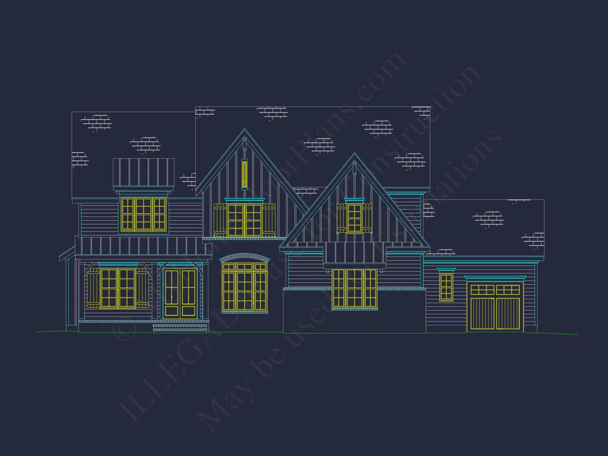 Beautiful 2.5 Story house Plan with Spacious Floor Plan Designs