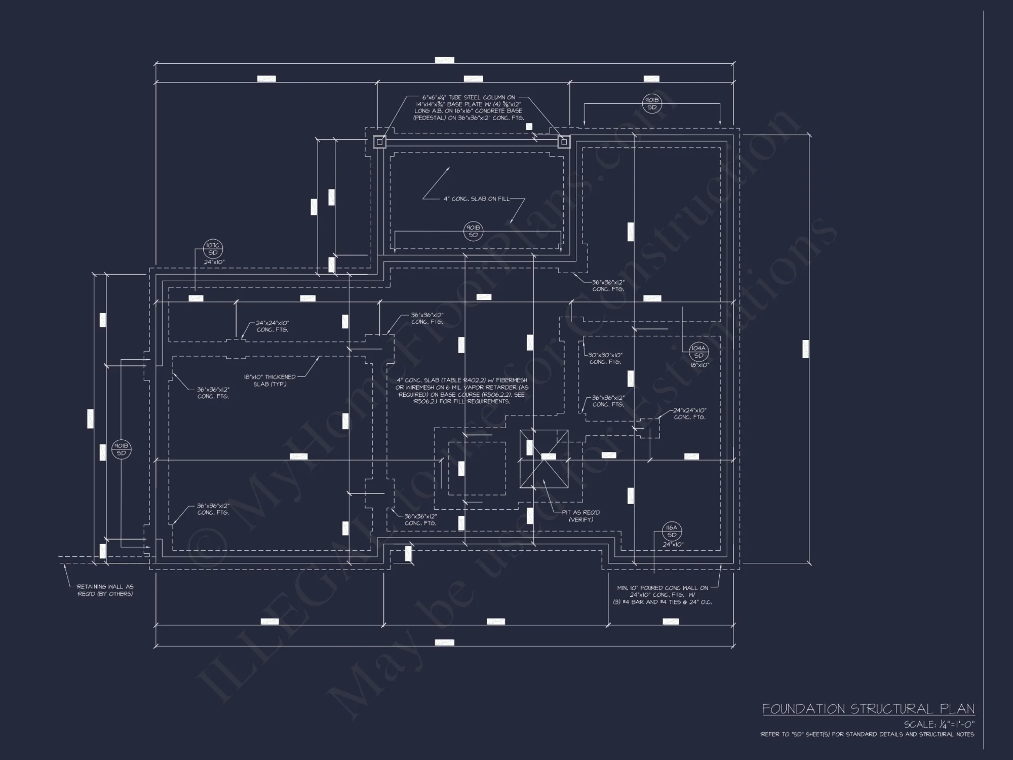 Modern house Floor Plan with 3 Stories and Contemporary Designs