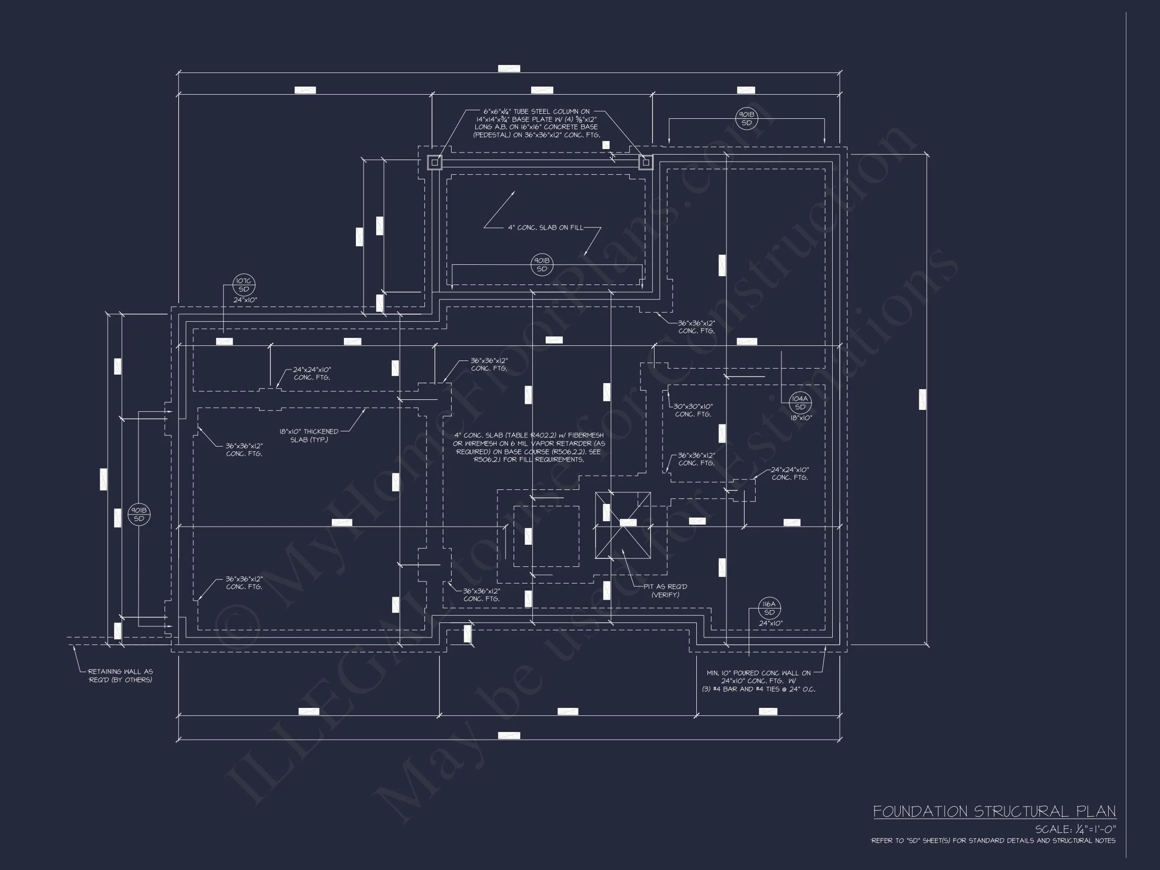 Modern house Floor Plan with 3 Stories and Contemporary Designs