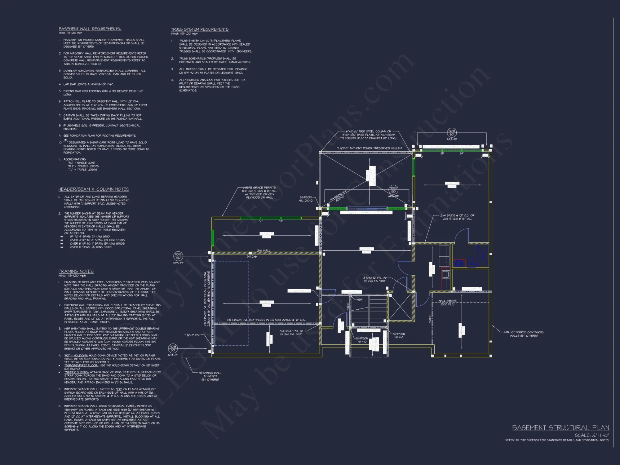 Modern house Floor Plan with 3 Stories and Contemporary Designs