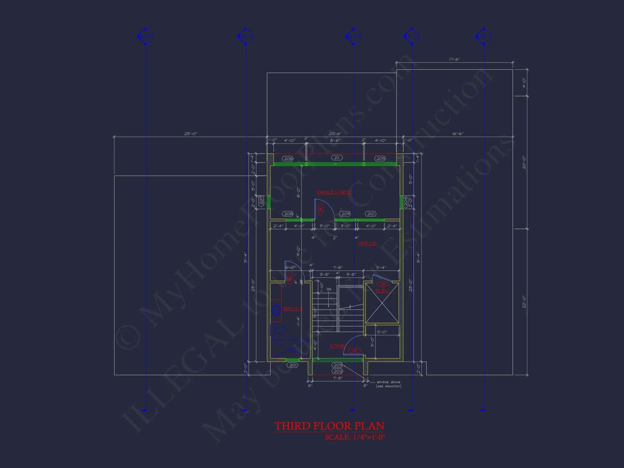 Modern house Floor Plan with 3 Stories and Contemporary Designs