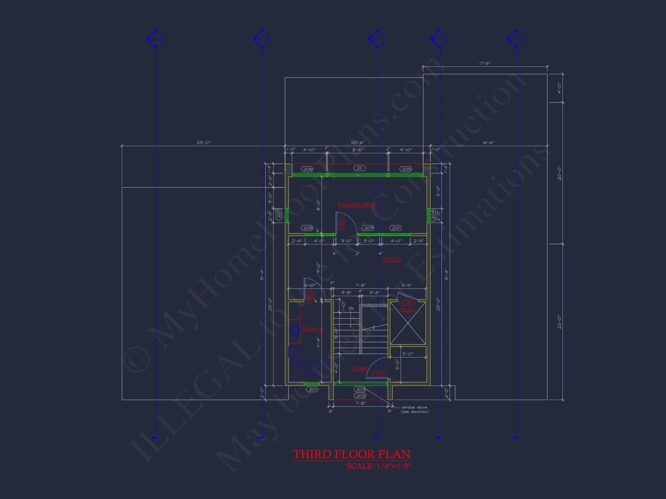 Modern house Floor Plan with 3 Stories and Contemporary Designs