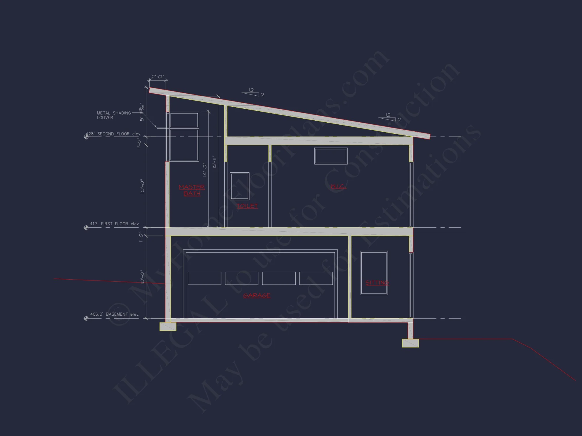 Modern house Floor Plan with 3 Stories and Contemporary Designs