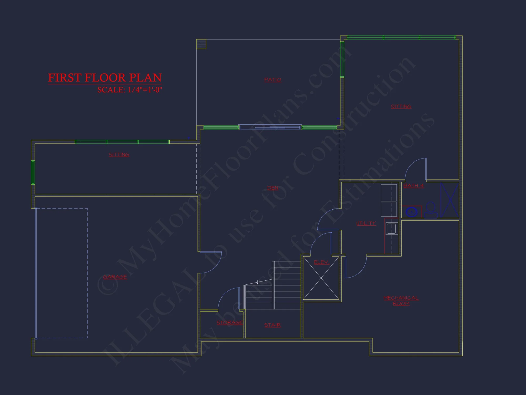 Modern house Floor Plan with 3 Stories and Contemporary Designs