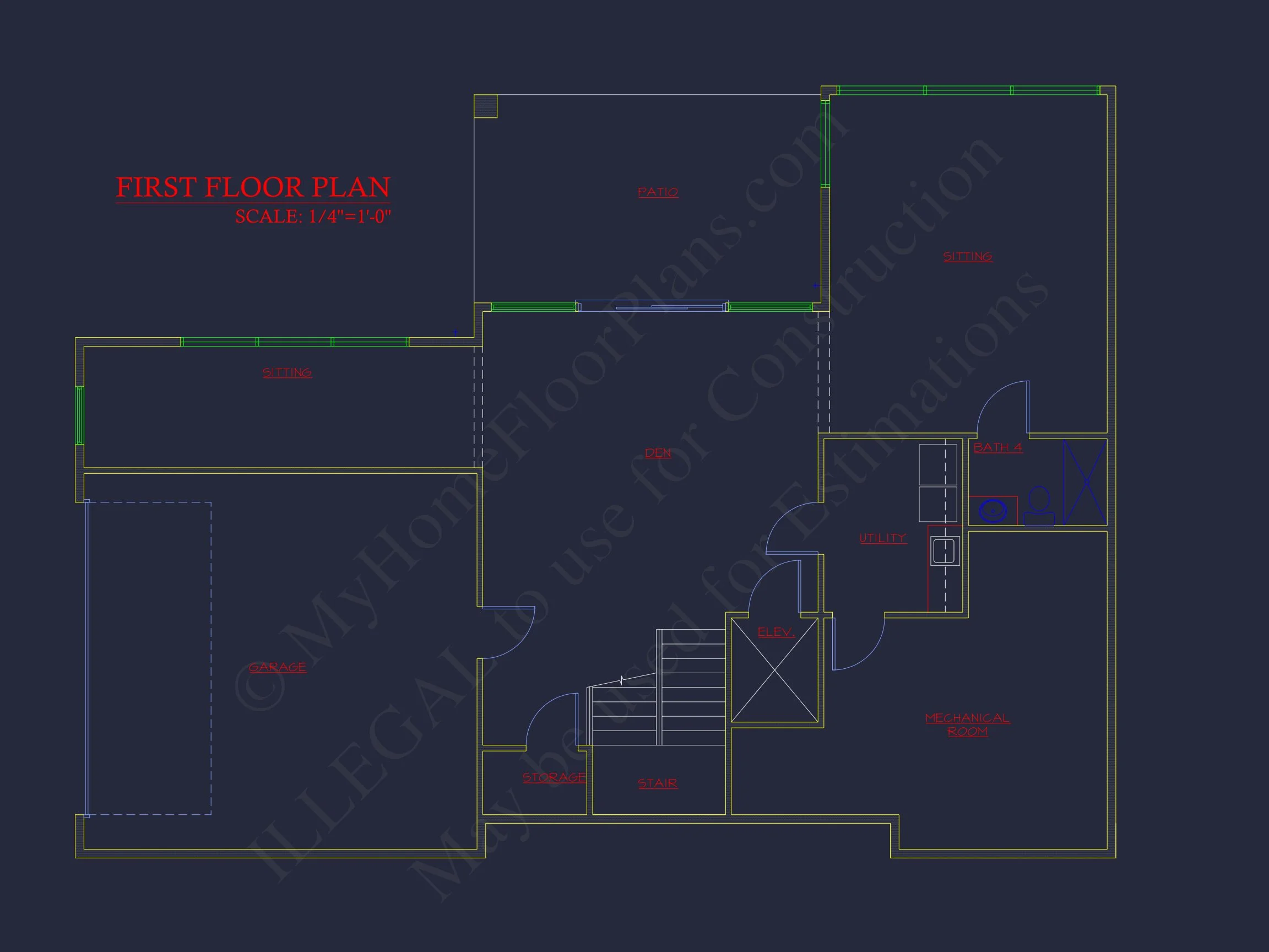 Modern house Floor Plan with 3 Stories and Contemporary Designs