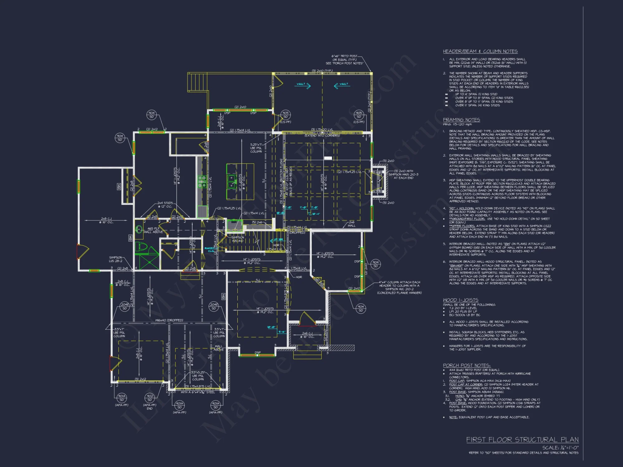 Modern Craftsman house Plan with 4 Bedrooms and Spacious Floor Designs
