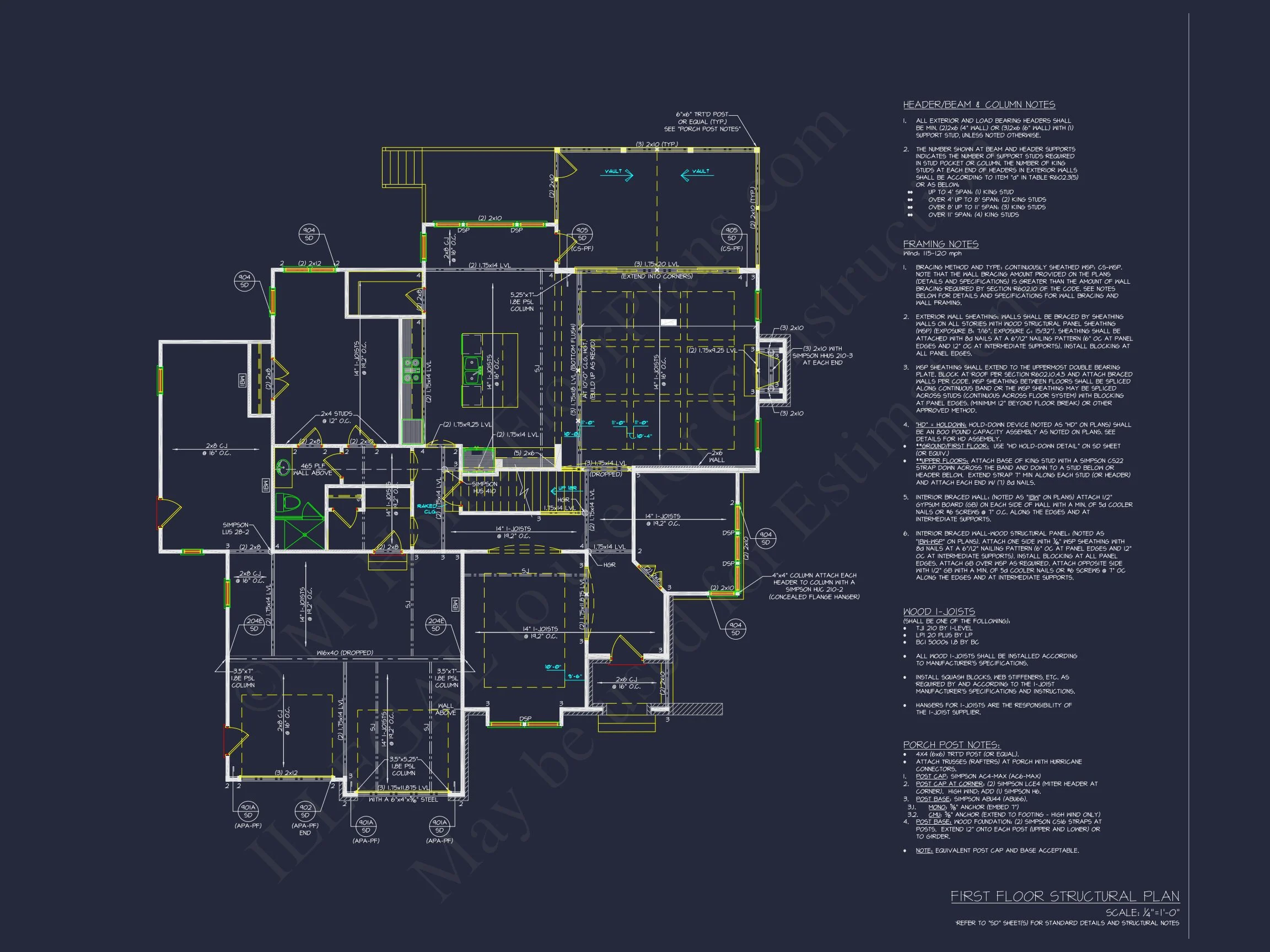 Modern Craftsman house Plan with 4 Bedrooms and Spacious Floor Designs