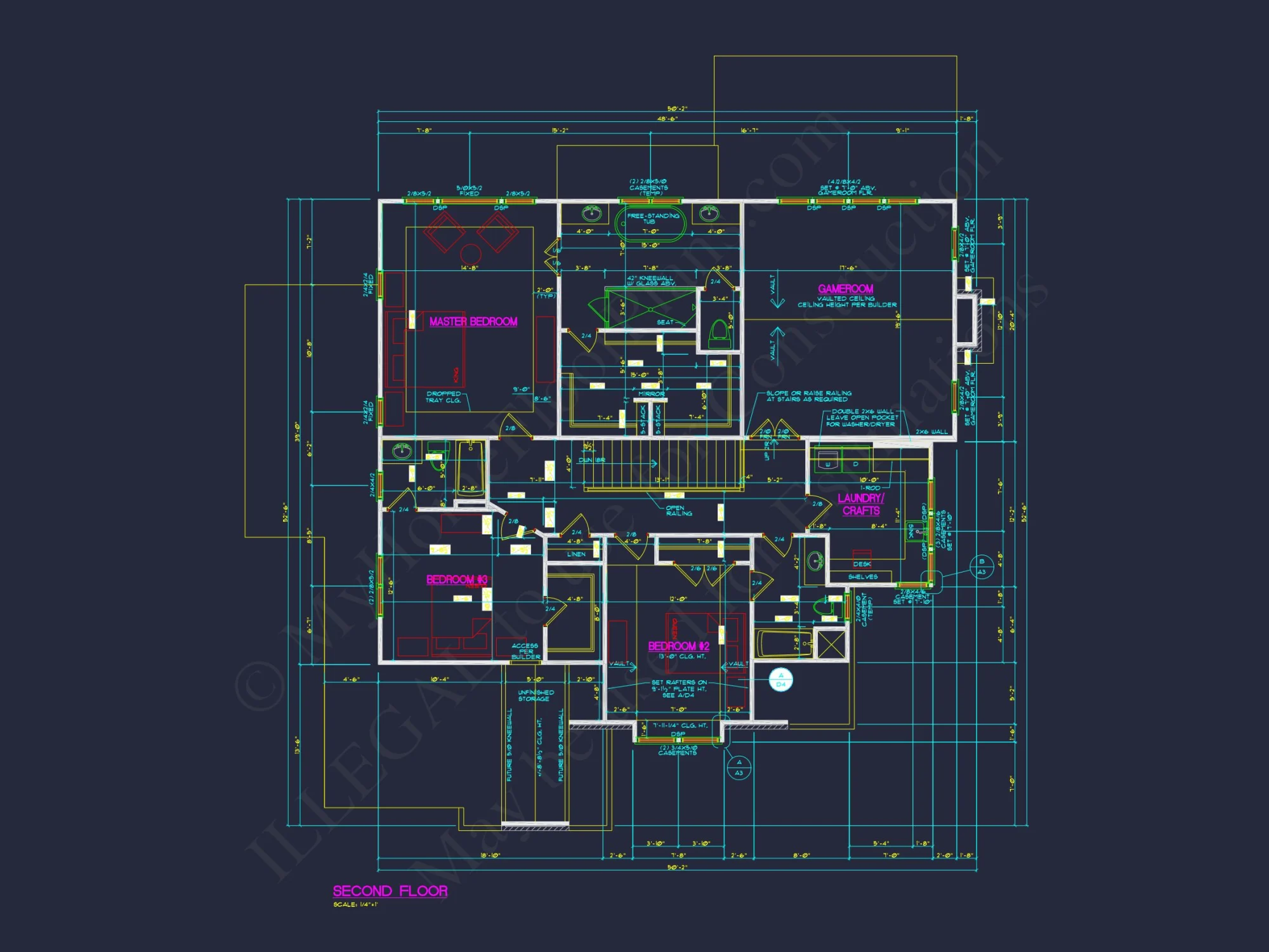 Modern Craftsman house Plan with 4 Bedrooms and Spacious Floor Designs