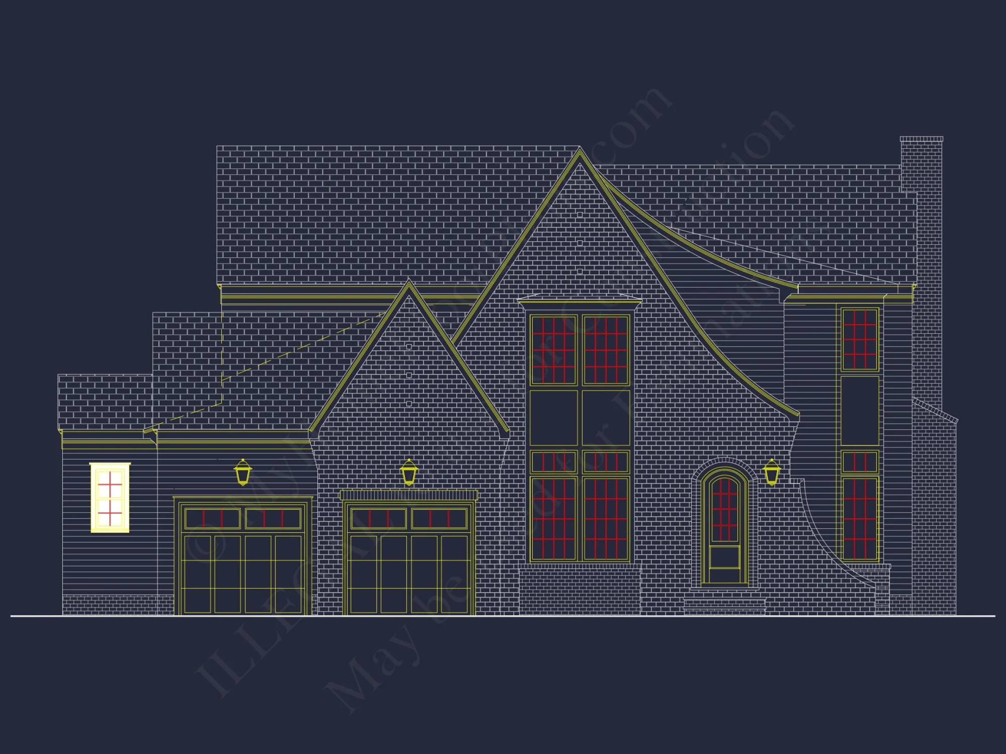 Modern Craftsman house Plan with 4 Bedrooms and Spacious Floor Designs