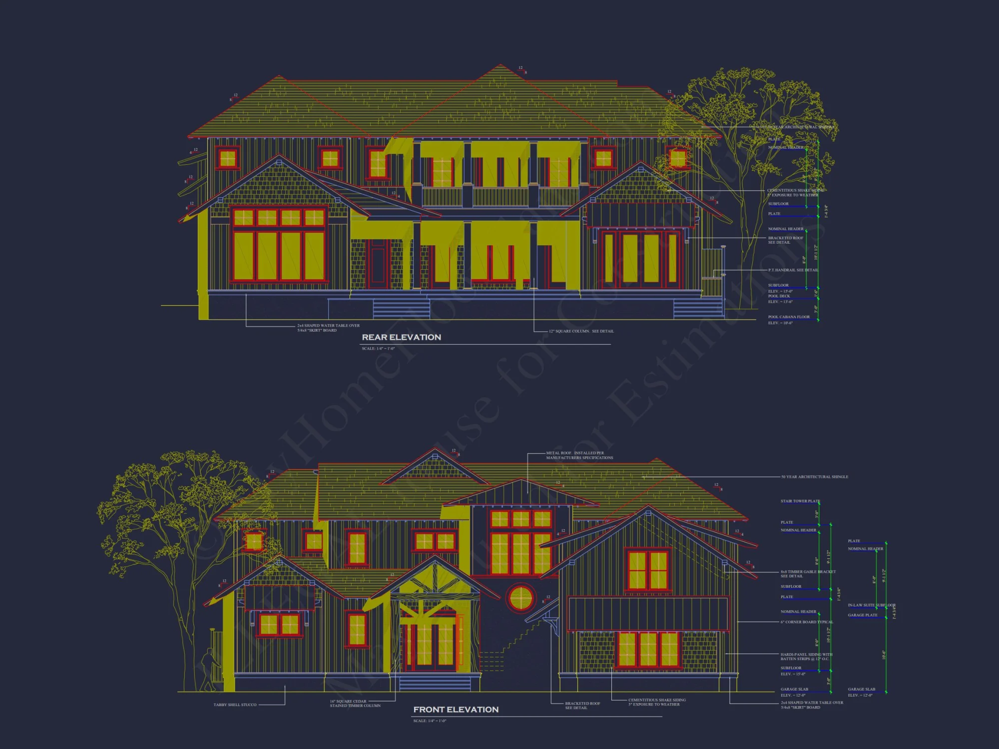 Luxurious house Floor Plan with 4 Bedrooms