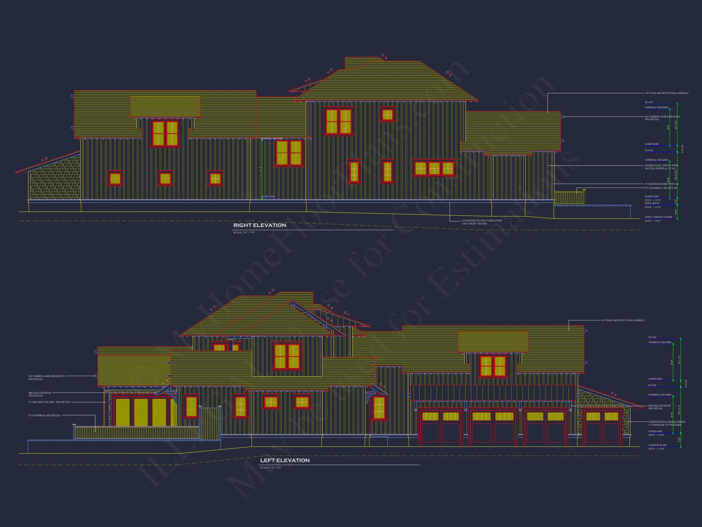 20-1366 HOUSE PLAN - Luxurious House Floor Plan with 4 Bedrooms | CAD Designs & Blueprints 5 CAD Designs & Blueprints