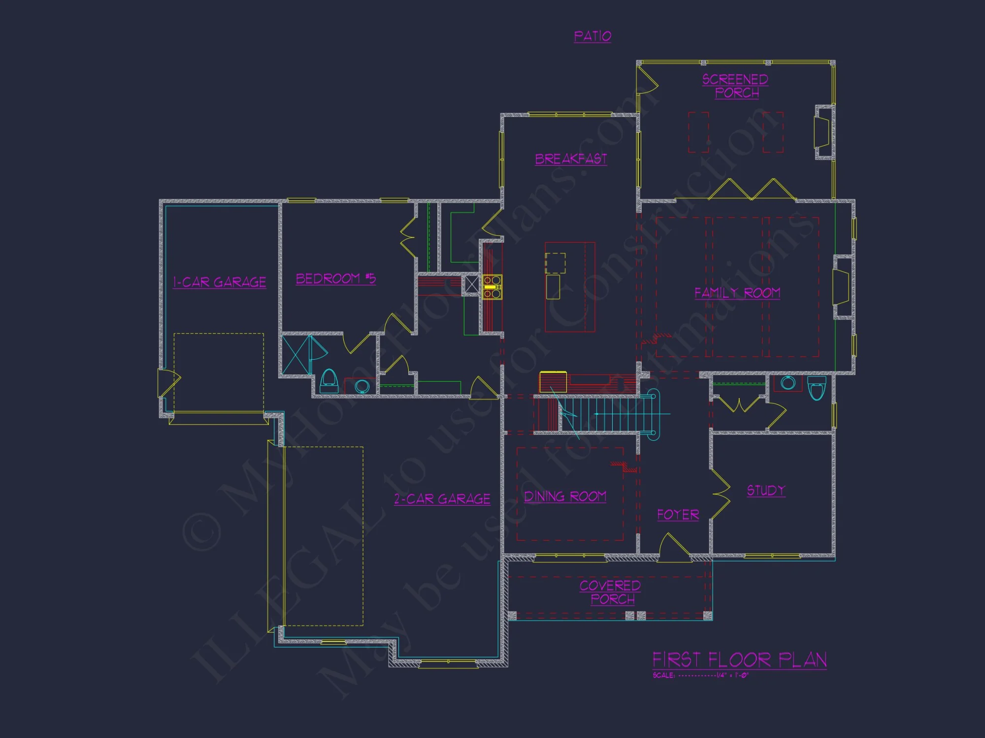 Modern Suburban house Plan with Spacious Layout and CAD Design