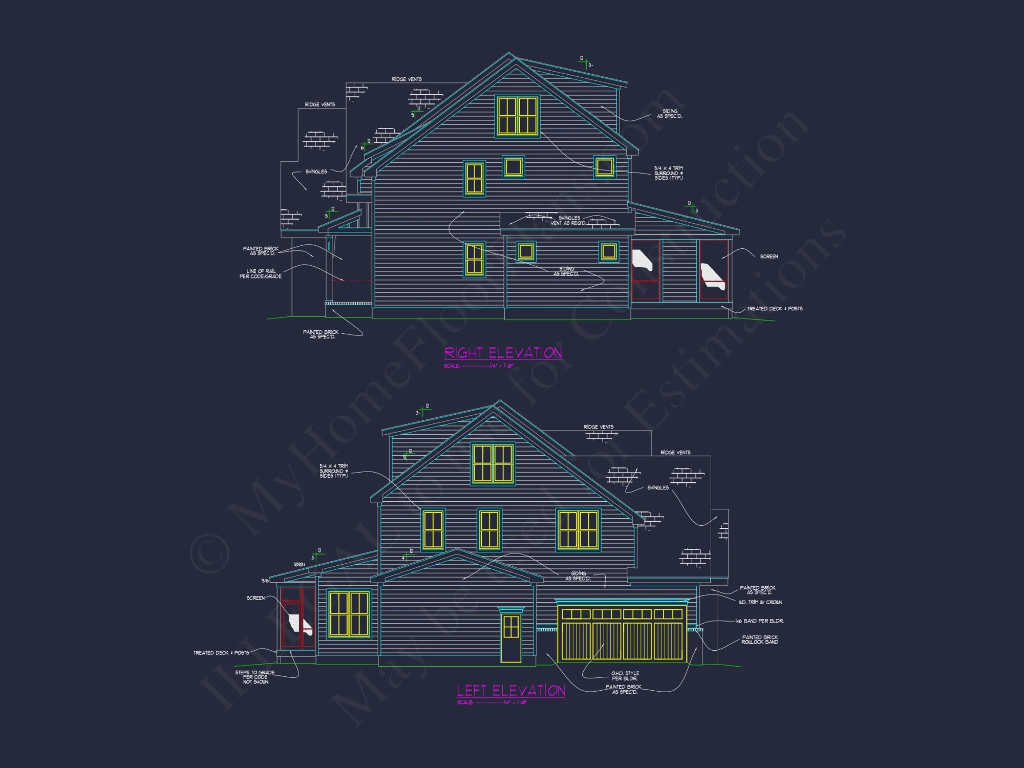 Modern Suburban house Plan with Spacious Layout and CAD Design