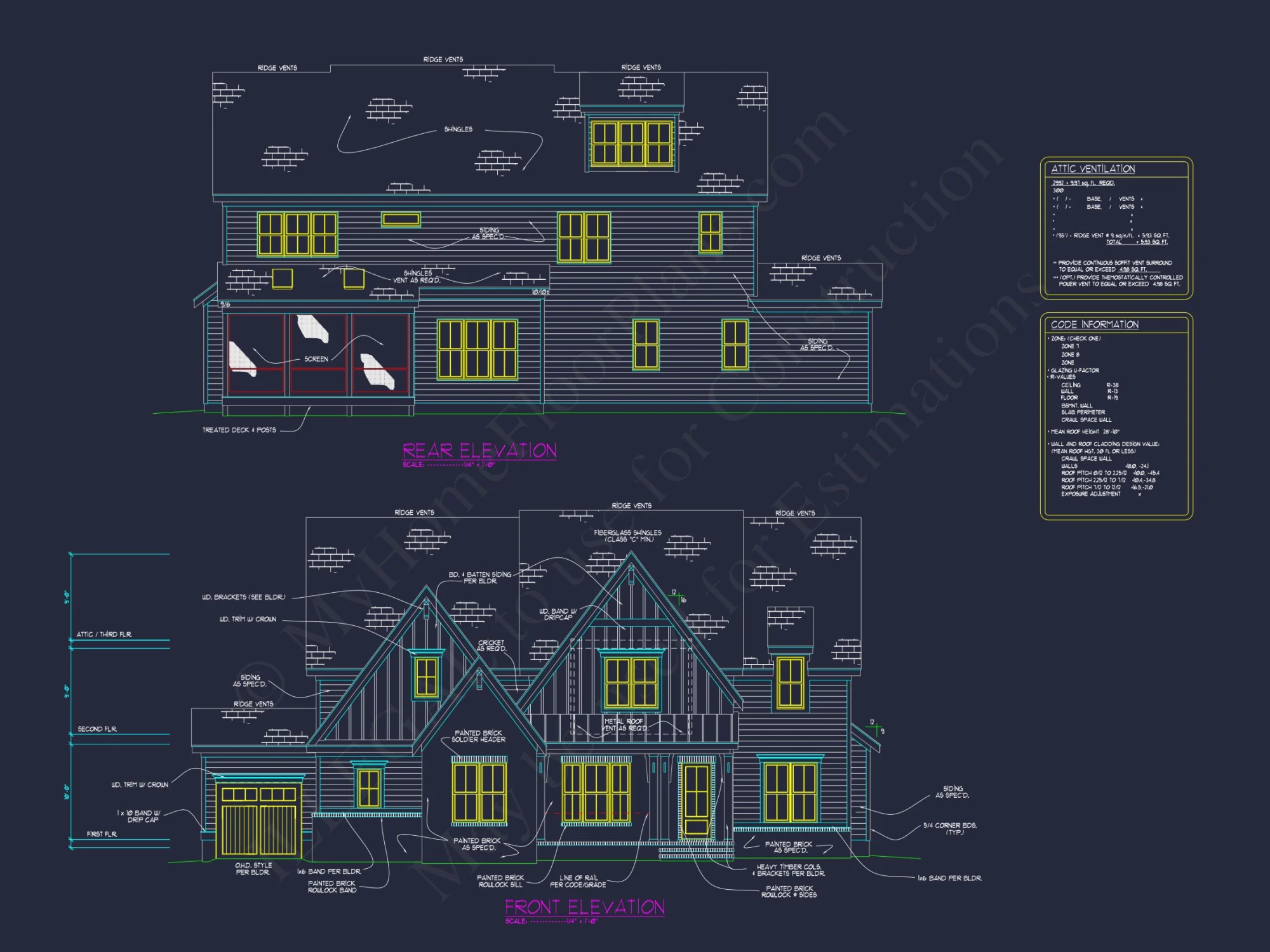 Modern Suburban house Plan with Spacious Layout and CAD Design