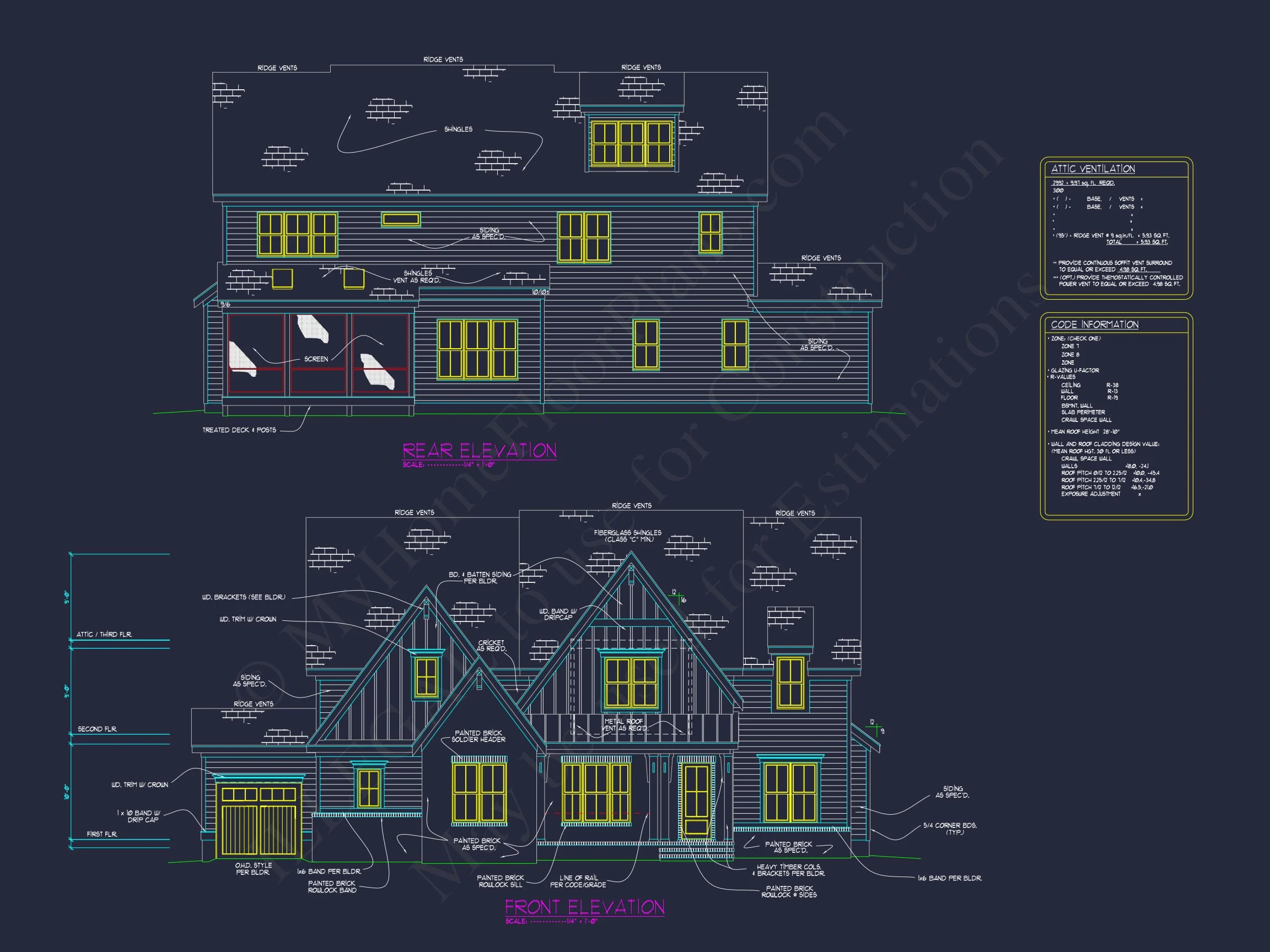 Modern Suburban house Plan with Spacious Layout and CAD Design