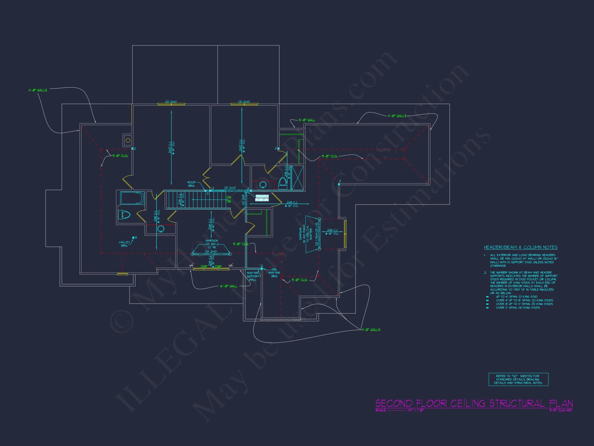 Spacious 4-Bedroom house Plan with Floor Plans and CAD Designs