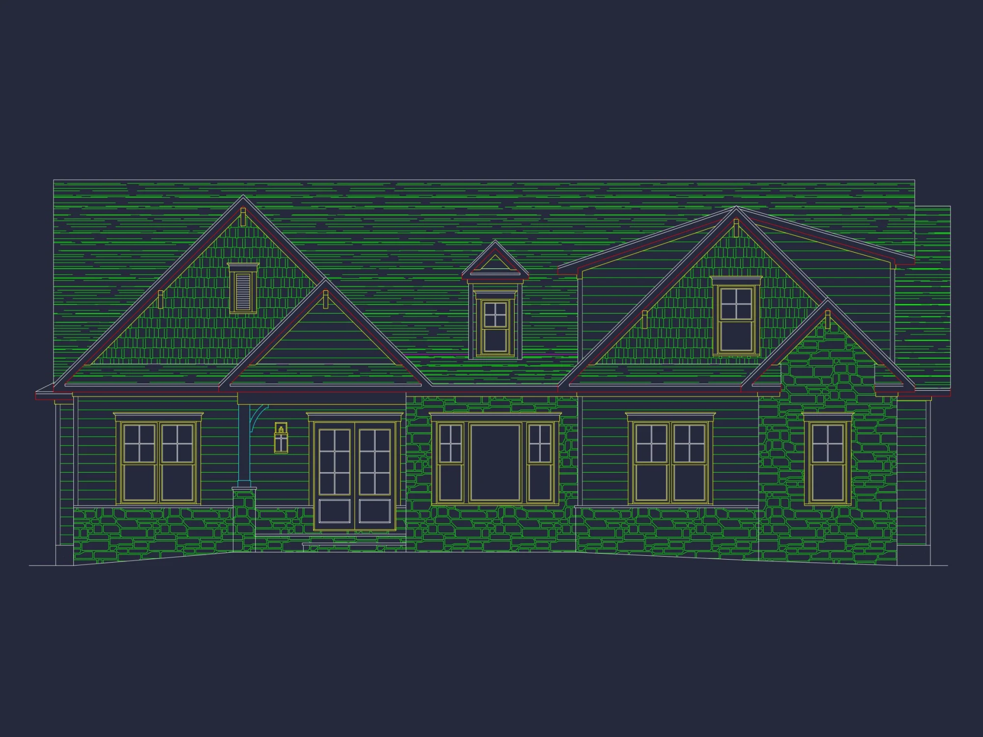 Beautiful house Plan with Floor Plan, CAD, and Architecture Designs