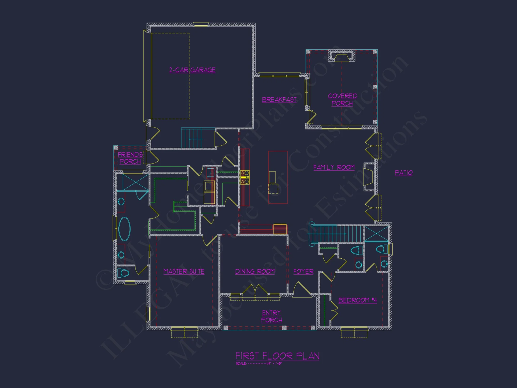 Luxury house Design with Floor Plan Blueprint and CAD Features