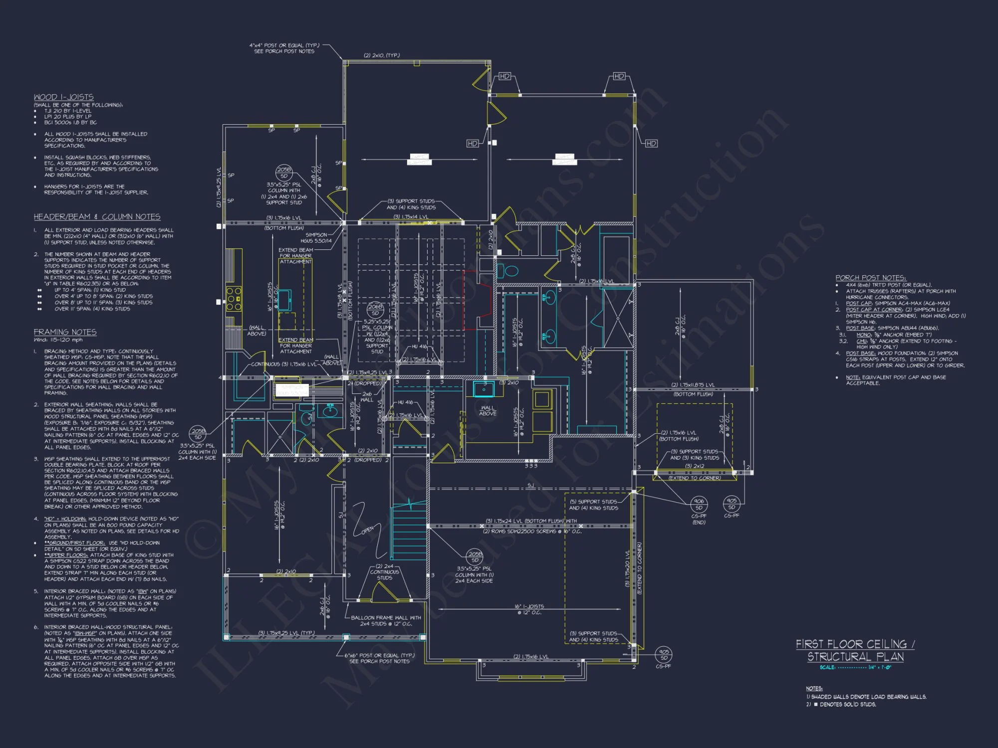 Modern Craftsman house Plan with Spacious Floor Plan & CAD Designs