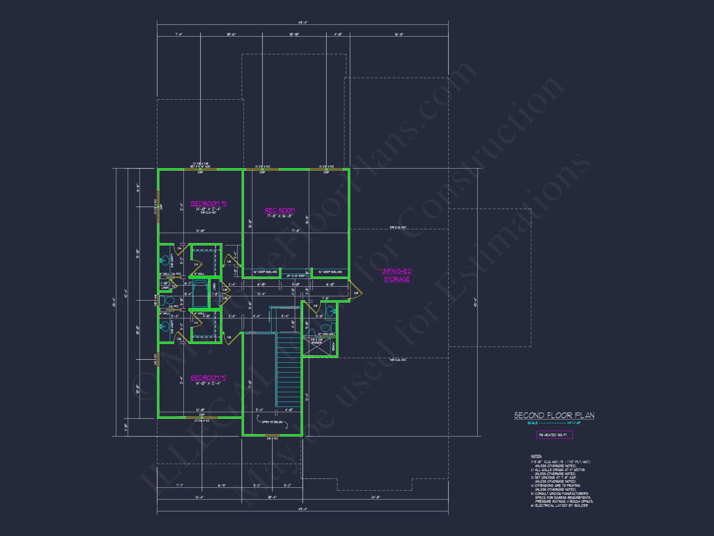 Modern Craftsman house Plan with Spacious Floor Plan & CAD Designs