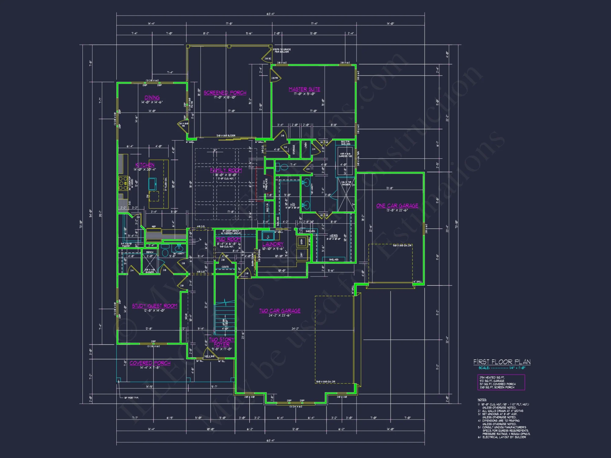 Modern Craftsman house Plan with Spacious Floor Plan & CAD Designs