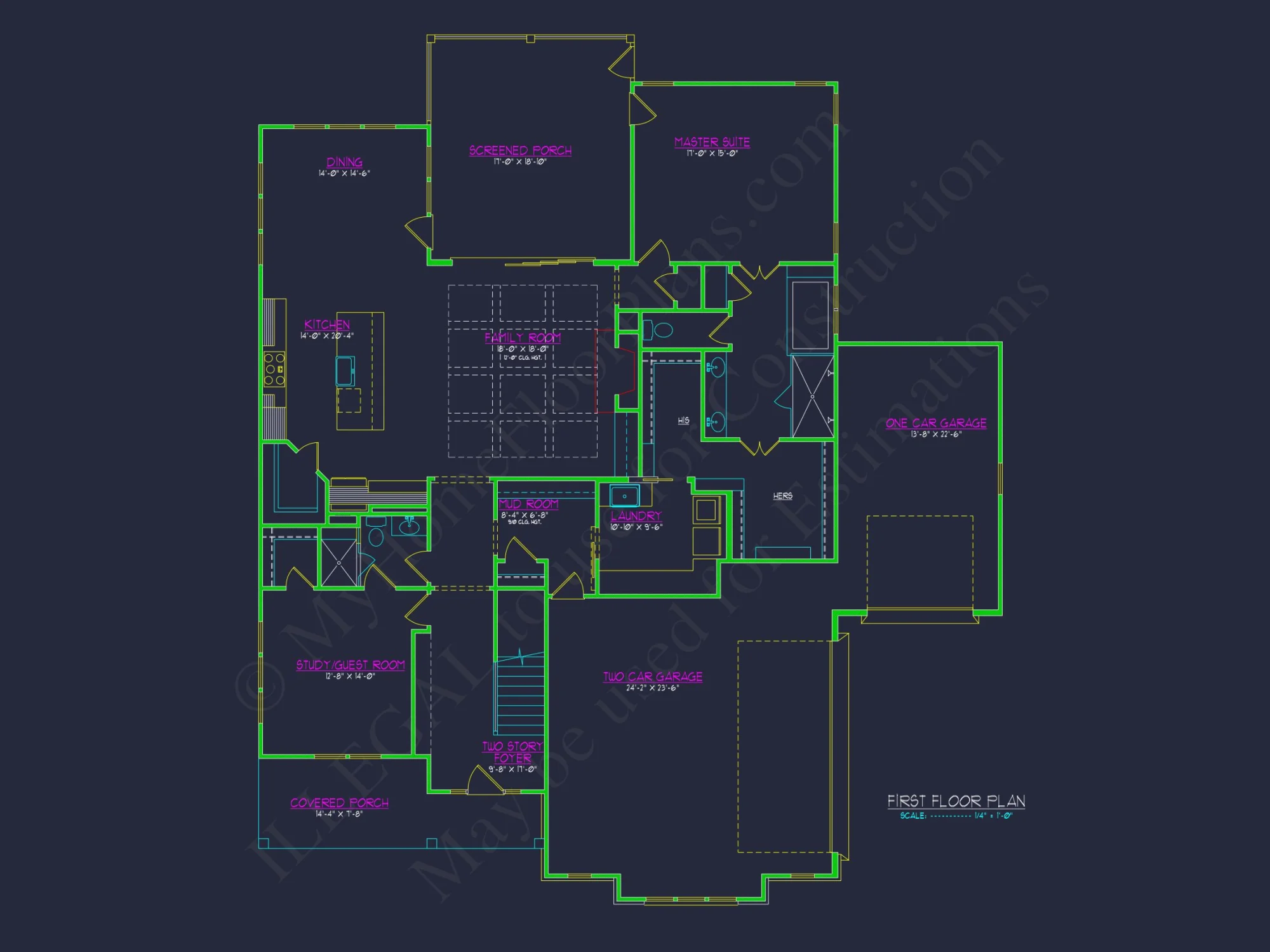 Modern Craftsman house Plan with Spacious Floor Plan & CAD Designs