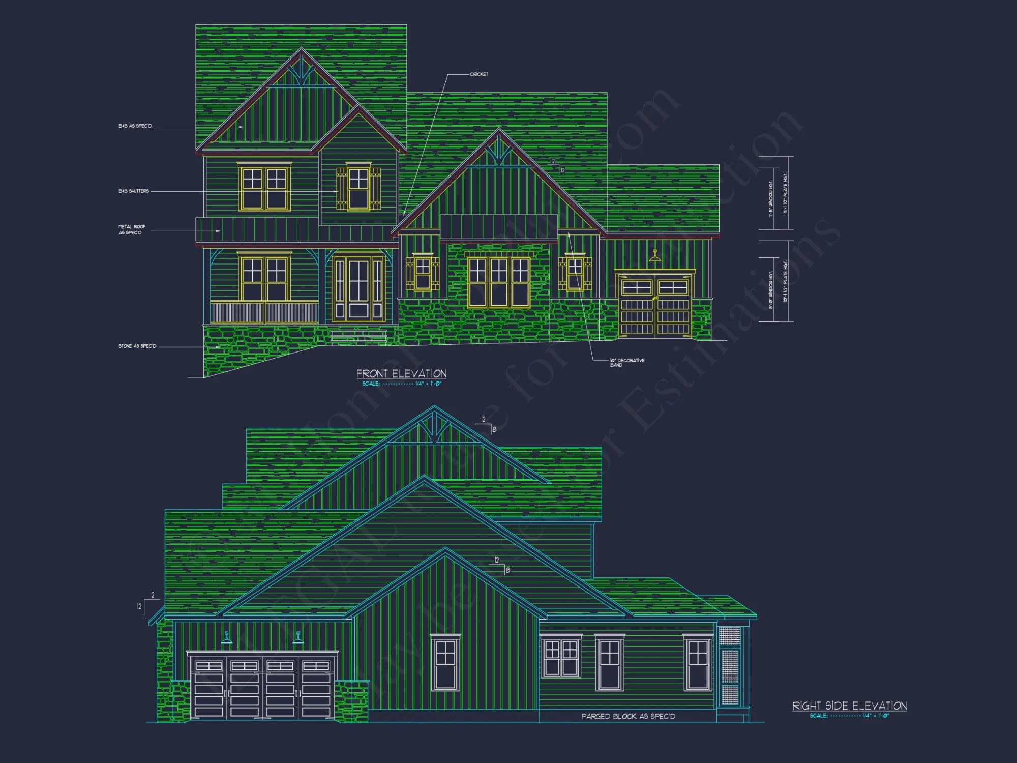 Modern Craftsman house Plan with Spacious Floor Plan & CAD Designs