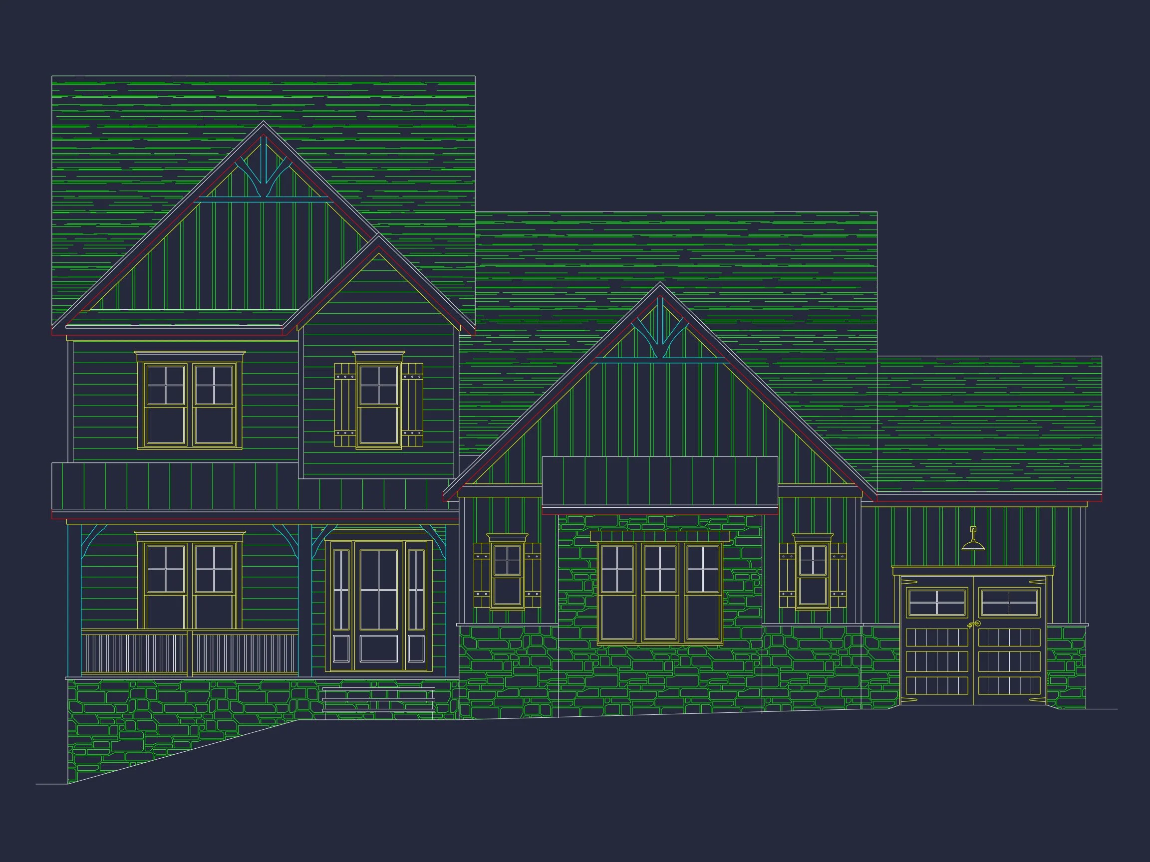 Modern Craftsman house Plan with Spacious Floor Plan & CAD Designs