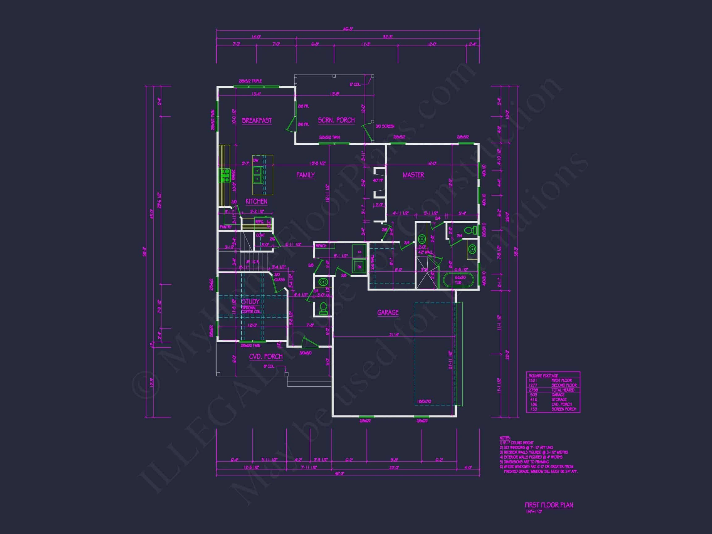 Modern Architectural house Plan with 2 Floors and 4 Beds