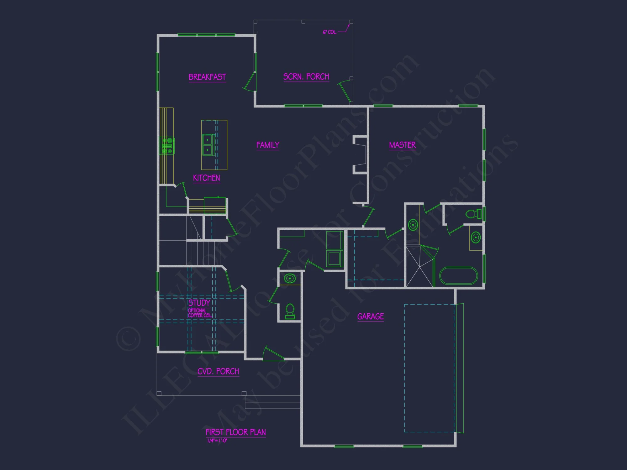 Modern Architectural house Plan with 2 Floors and 4 Beds