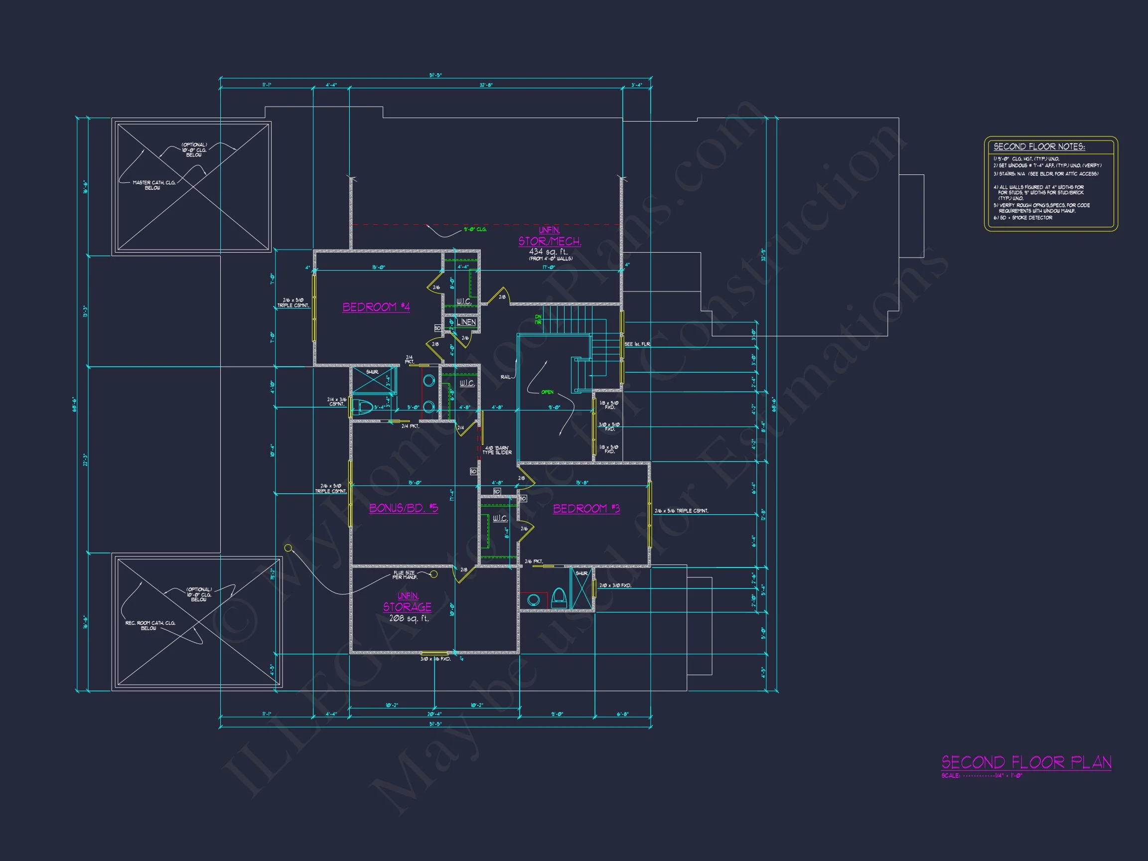 Modern Craftsman house Plan with 2-Story Blueprint Designs